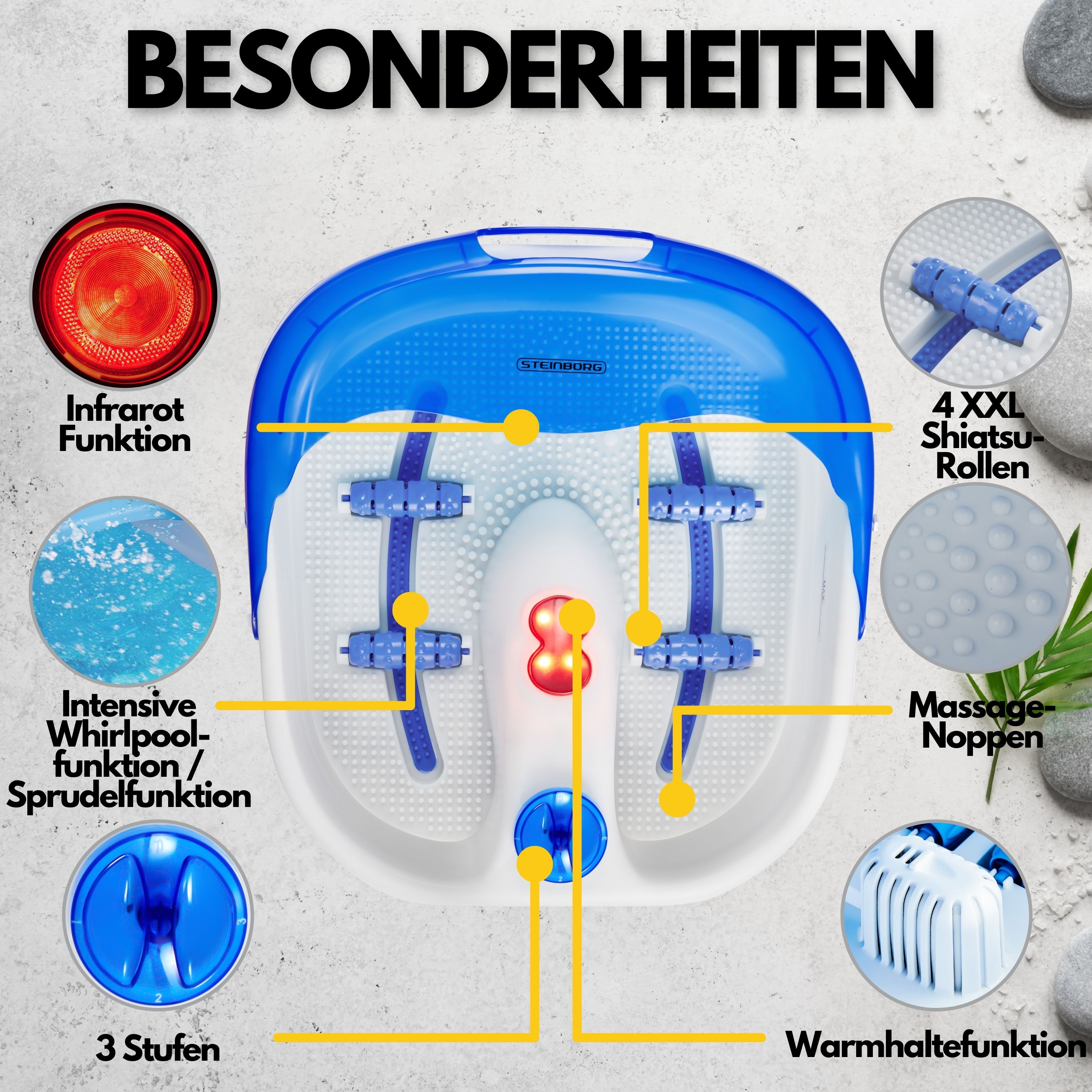 Steinborg SB-1050 Fußsprudelbad