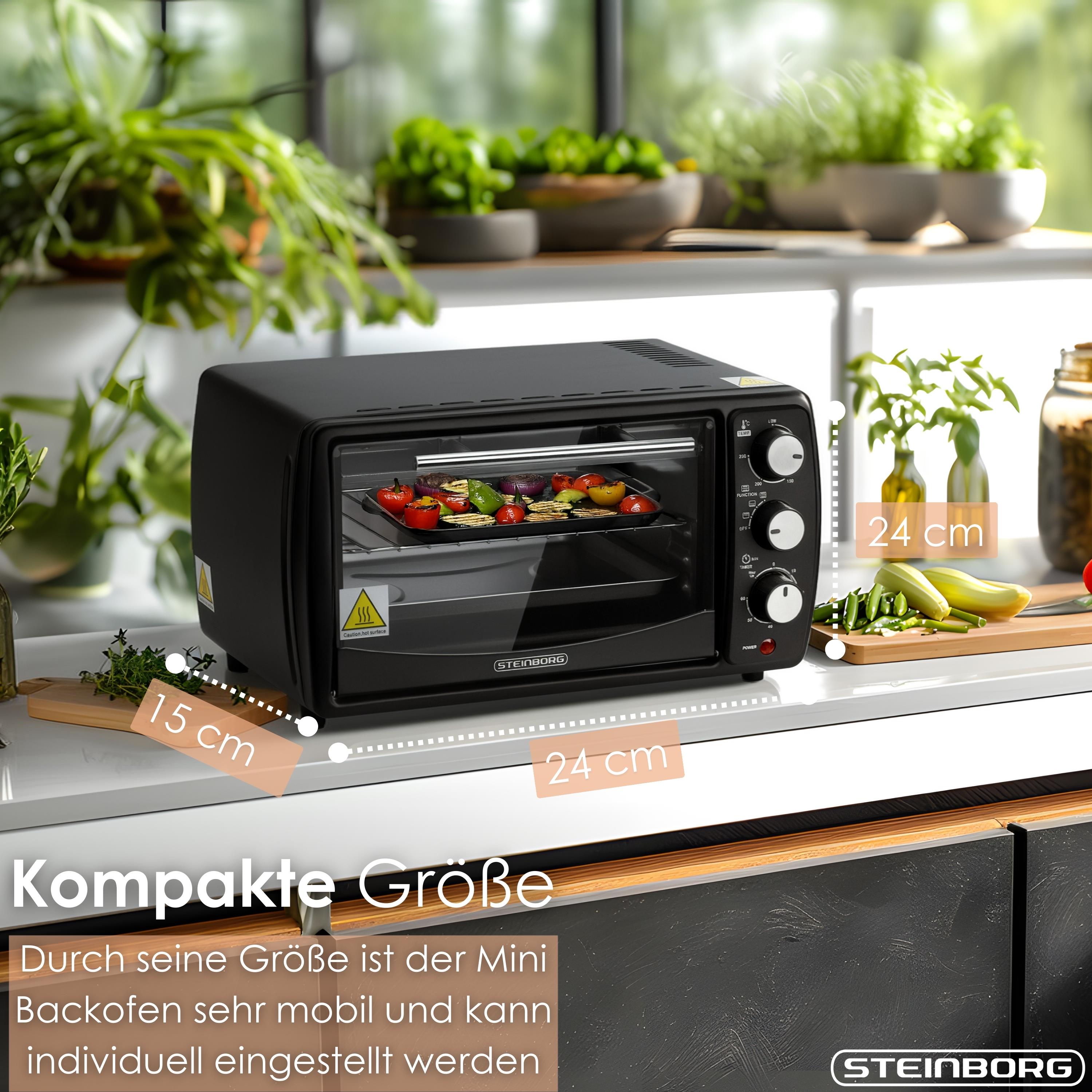 Steinborg SB-3005S SCHWARZ Backofen 13 Liter Steinborg SB-3005S SCHWARZ Backofen 13 Liter