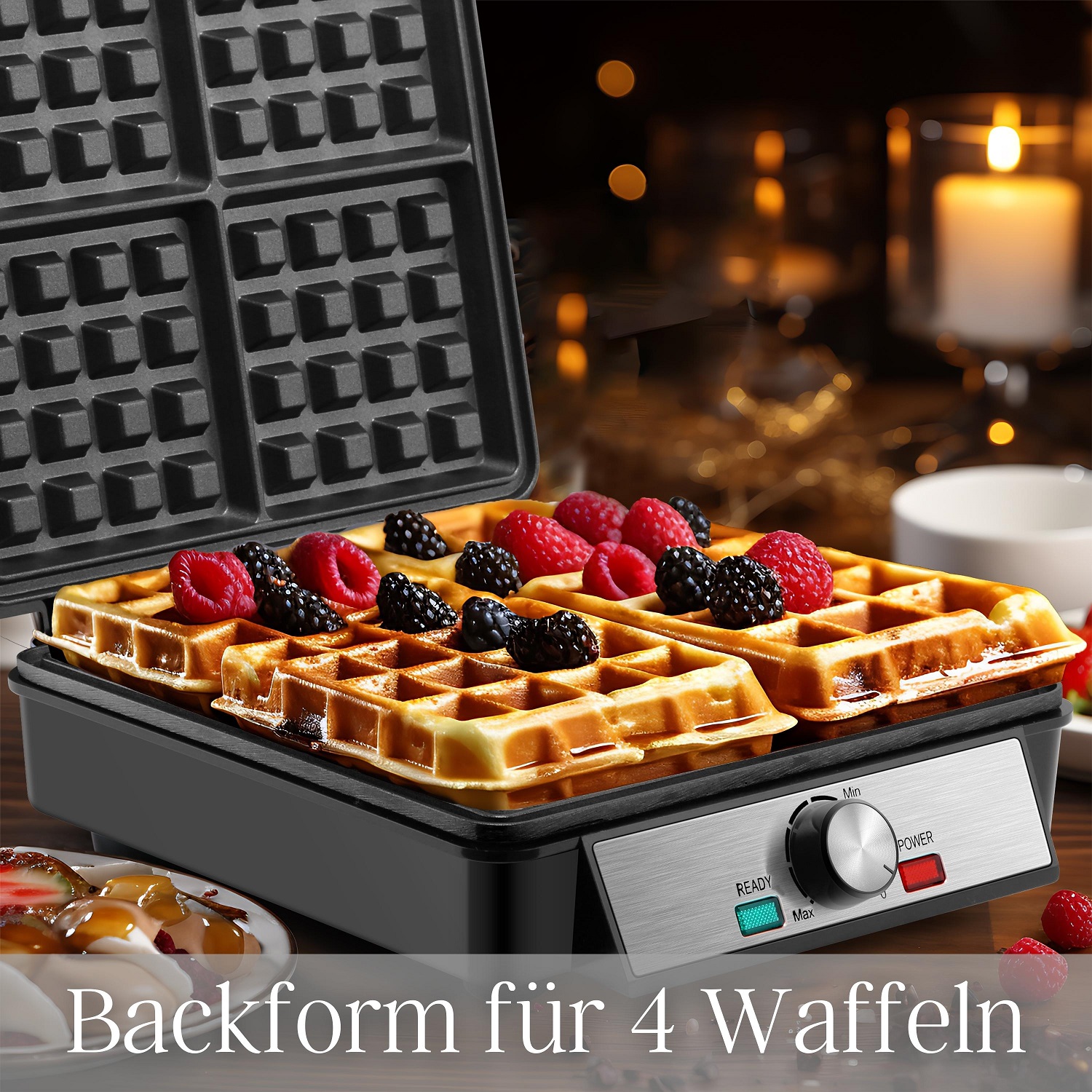 Steinborg SB-2060 Waffeleisen Quadratisch