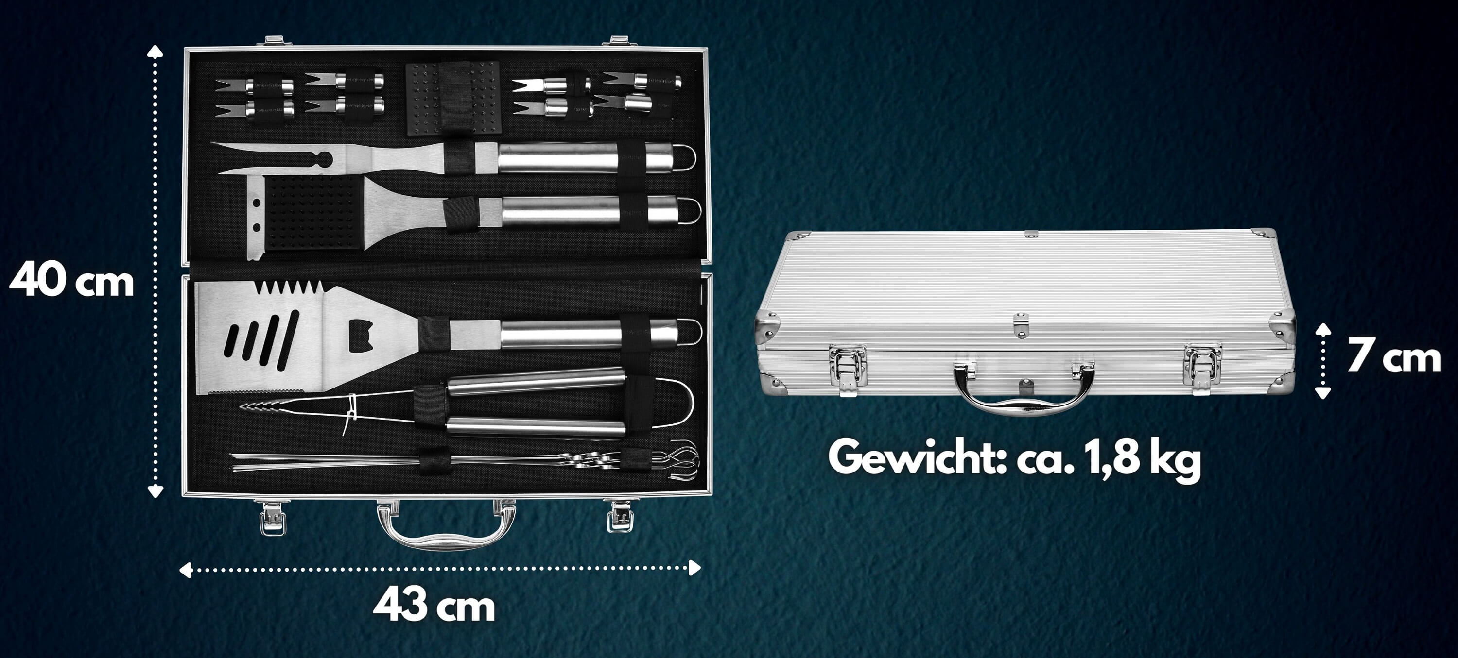 Echos Eco-8090 Grillbesteck Set Echos Eco-8090 Grillbesteck Set