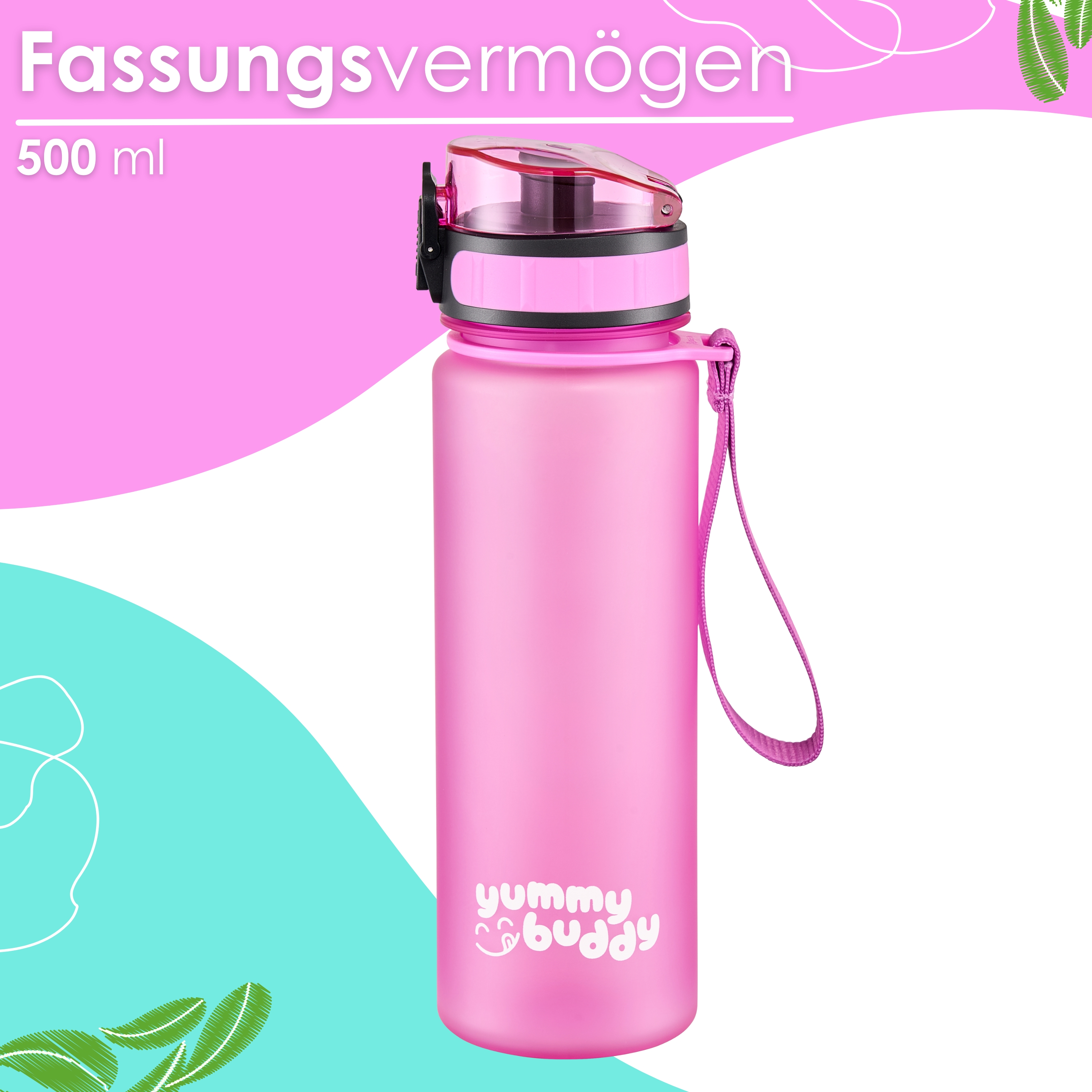 Ecosa EO-8192 Trinkflasche Pink Ecosa EO-8192 Trinkflasche Pink