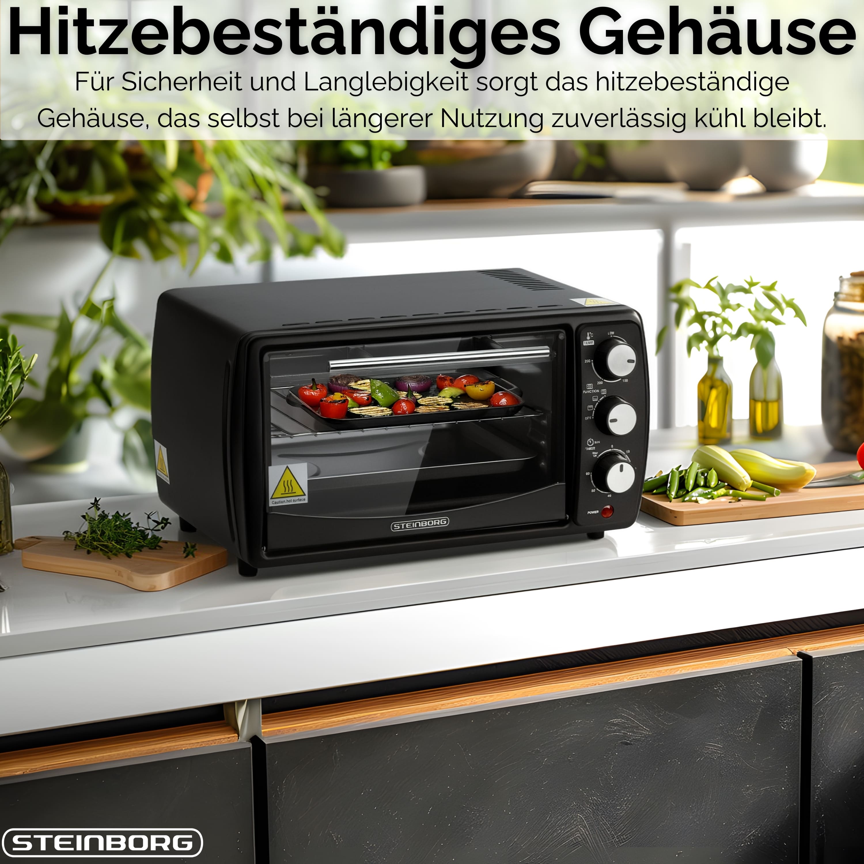Steinborg SB-3005S SCHWARZ Backofen 13 Liter Steinborg SB-3005S SCHWARZ Backofen 13 Liter
