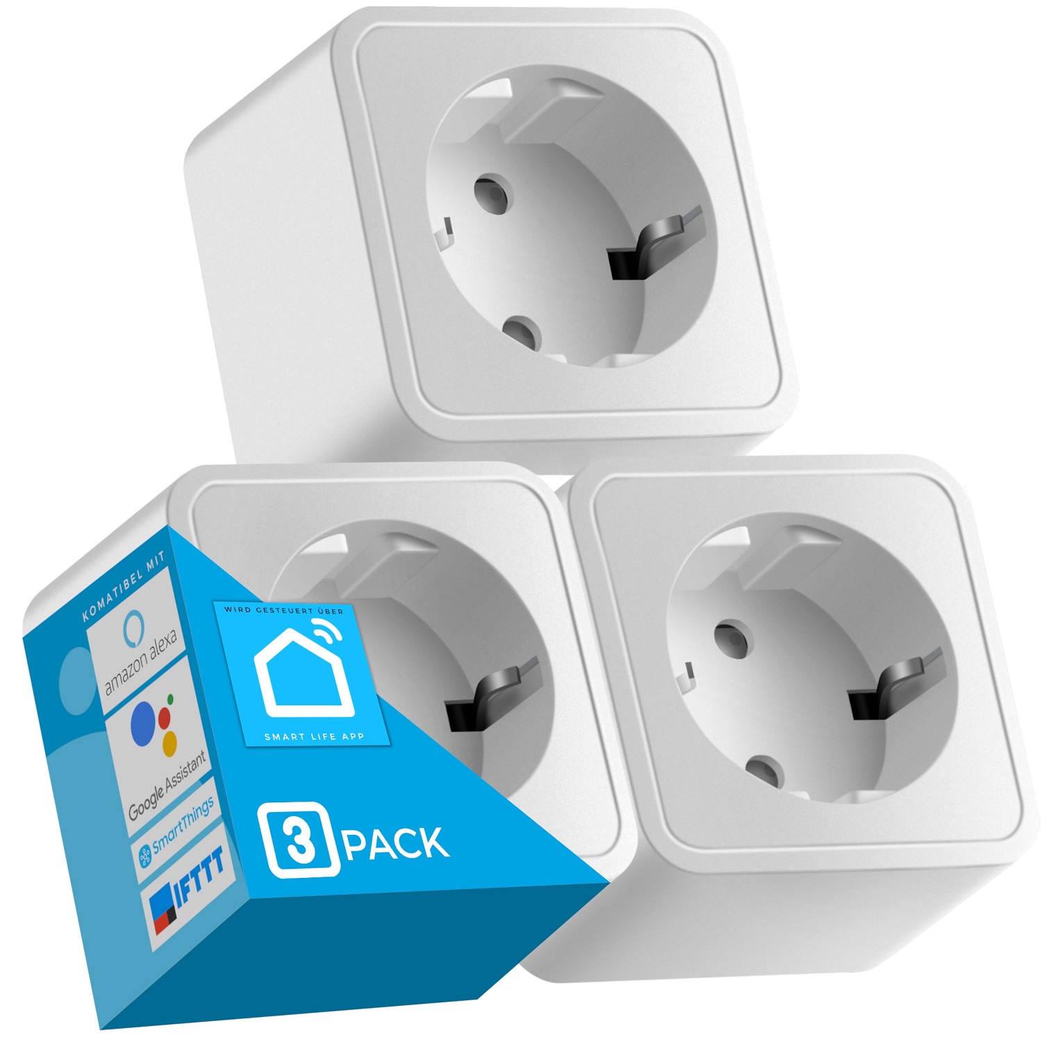 Echos Eco-4063 WLAN-Steckdose 3er