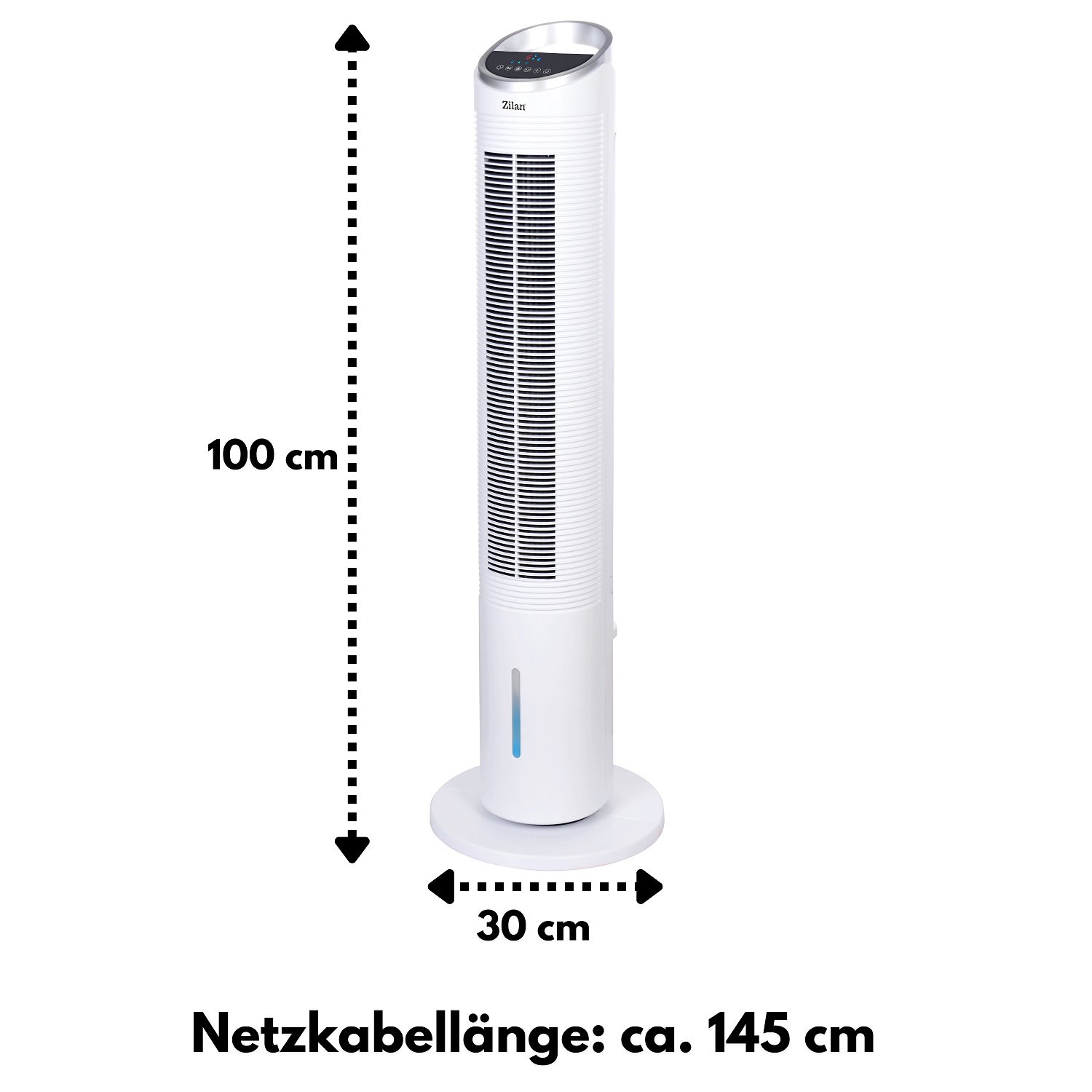 Zilan 3in1 Turmventilator | Luftkühler | Ionisator | 3 Stufen | WIFI Zilan 3in1 Turmventilator | Luftkühler | Ionisator | 3 Stufen | WIFI