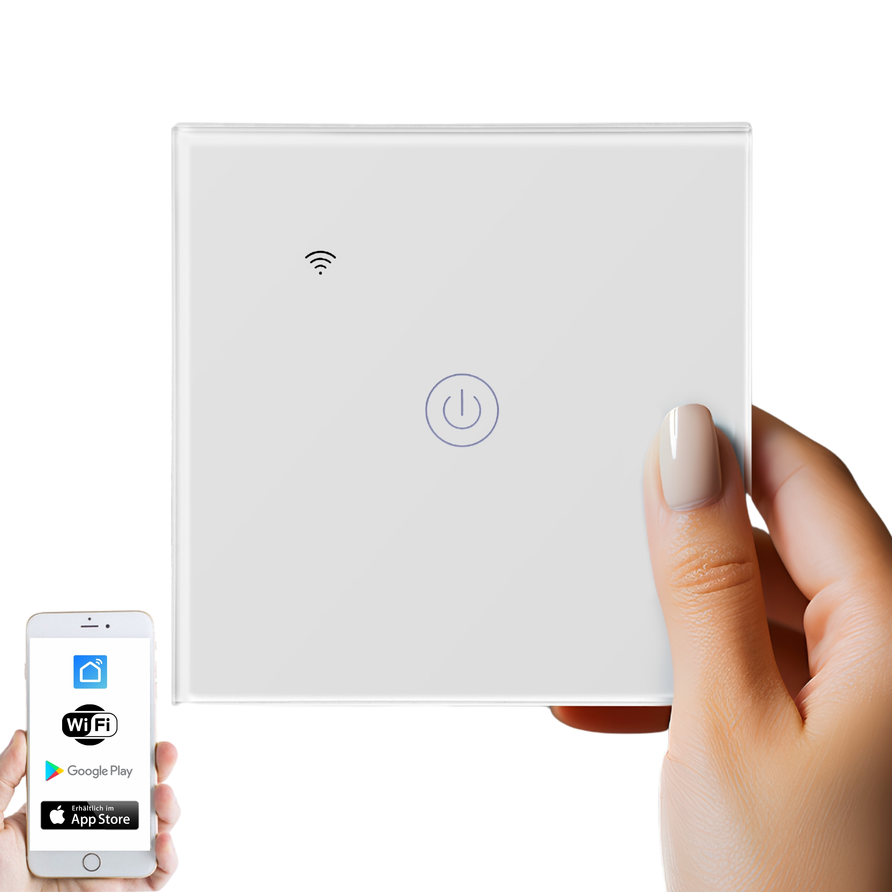 Echos Eco-4150 1er WLAN Touch-Lichtschalter