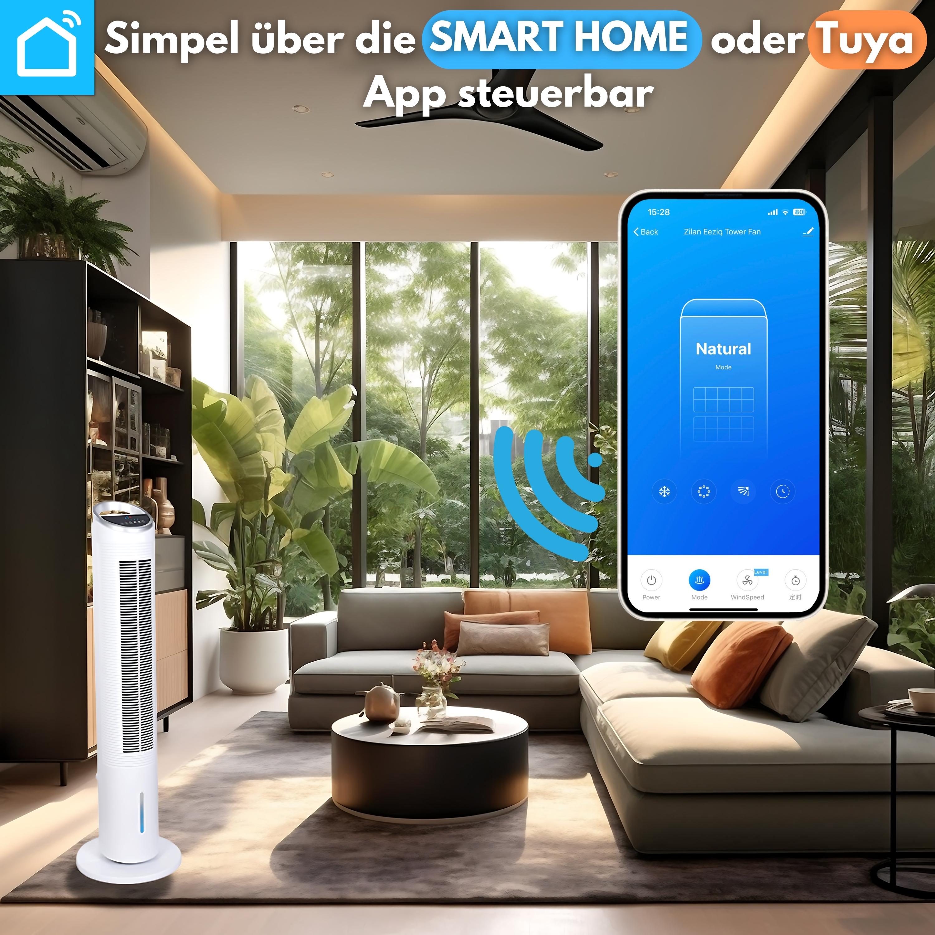 Zilan 3in1 Turmventilator | Luftkühler | Ionisator | 3 Stufen | WIFI Zilan 3in1 Turmventilator | Luftkühler | Ionisator | 3 Stufen | WIFI