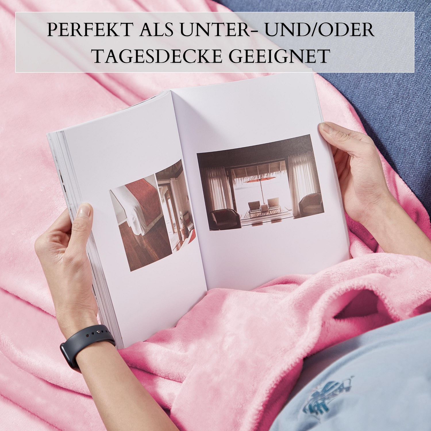 Ecosa EO-9513 Kuscheldecke 220*240cm Pink Ecosa EO-9513 Kuscheldecke 220*240cm Pink