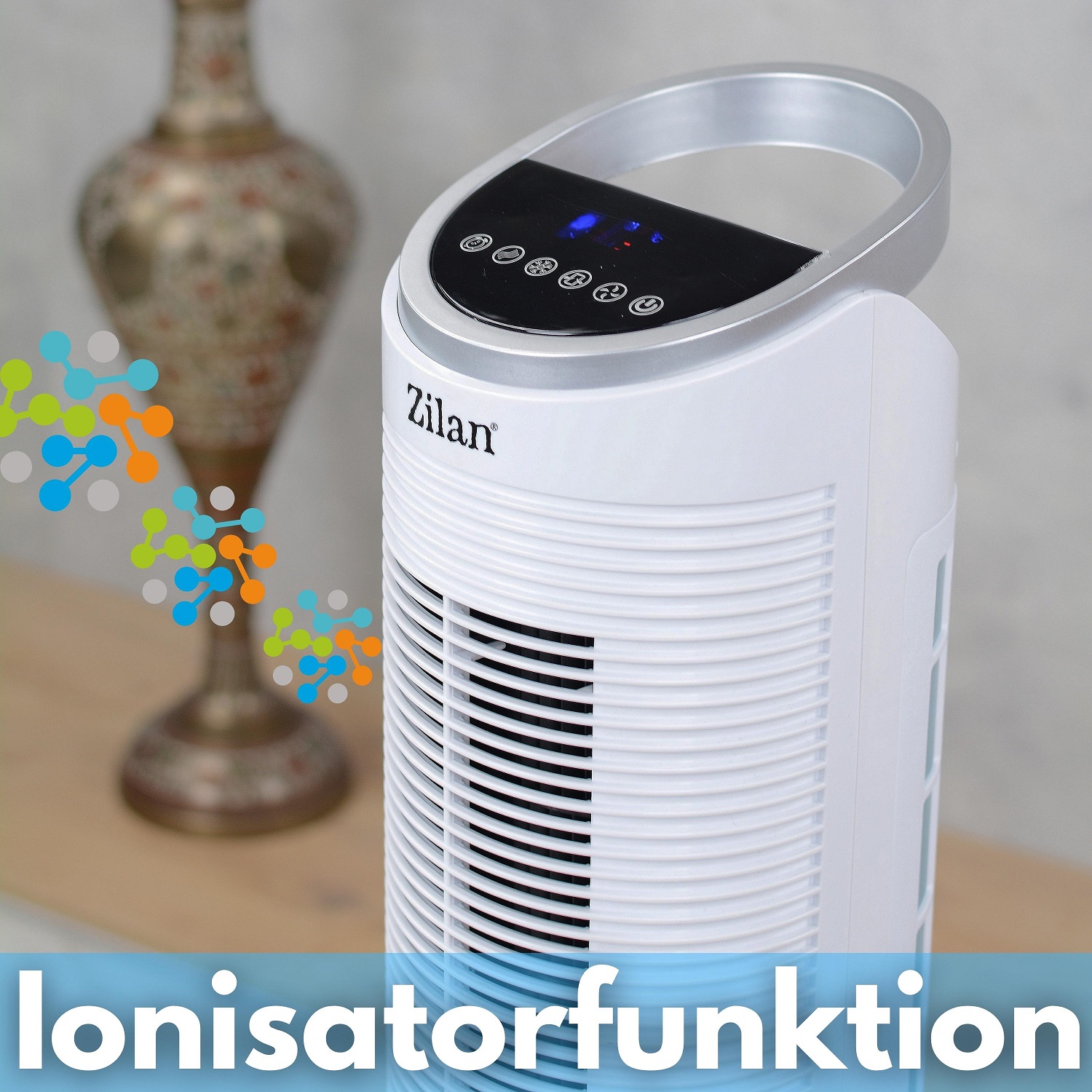 Zilan 3in1 Turmventilator | Luftkühler | Ionisator | 3 Stufen | WIFI Zilan 3in1 Turmventilator | Luftkühler | Ionisator | 3 Stufen | WIFI