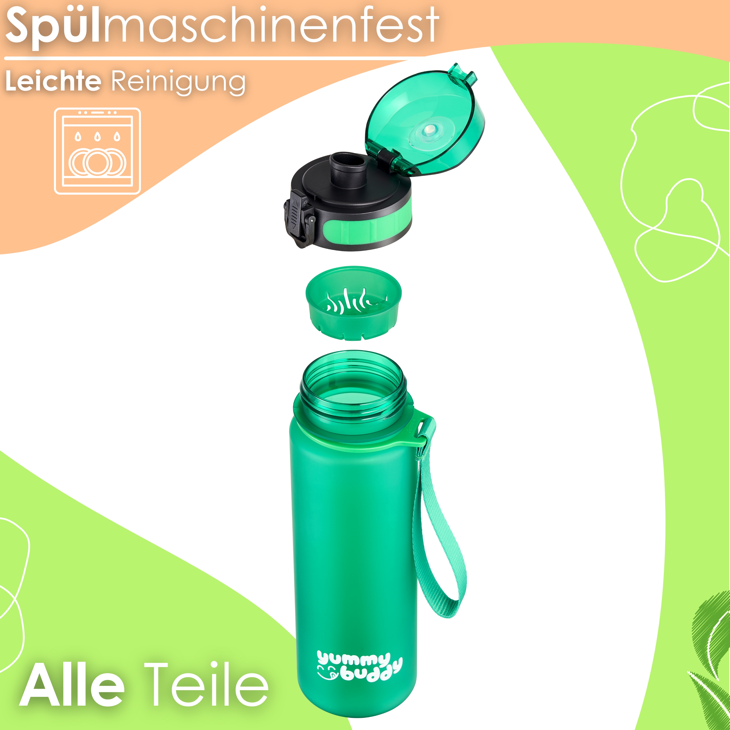 Ecosa EO-8191 Trinkflasche Grün Ecosa EO-8191 Trinkflasche Grün