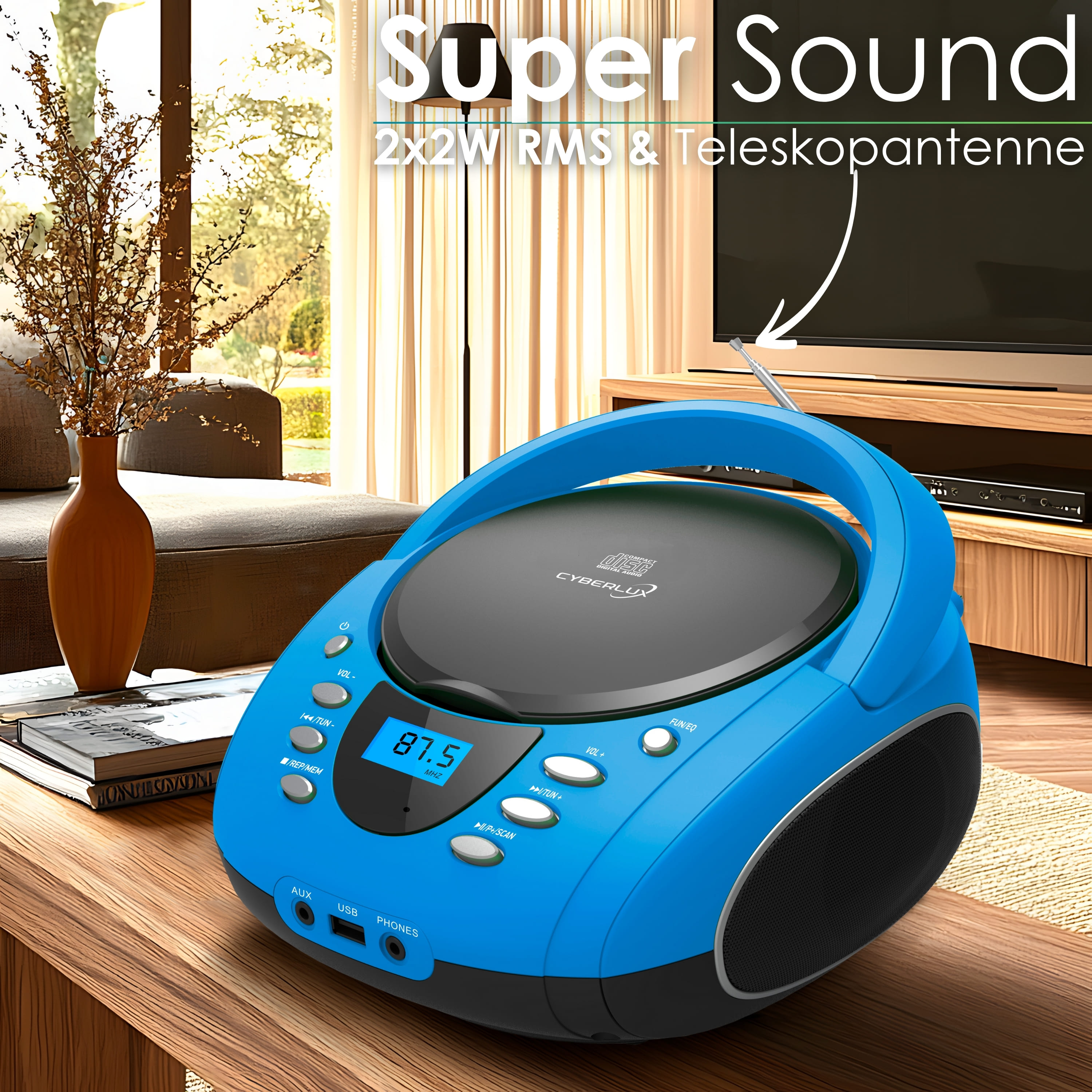 Cyberlux CL-710 CD-Player Blau Cyberlux CL-710 CD-Player Blau