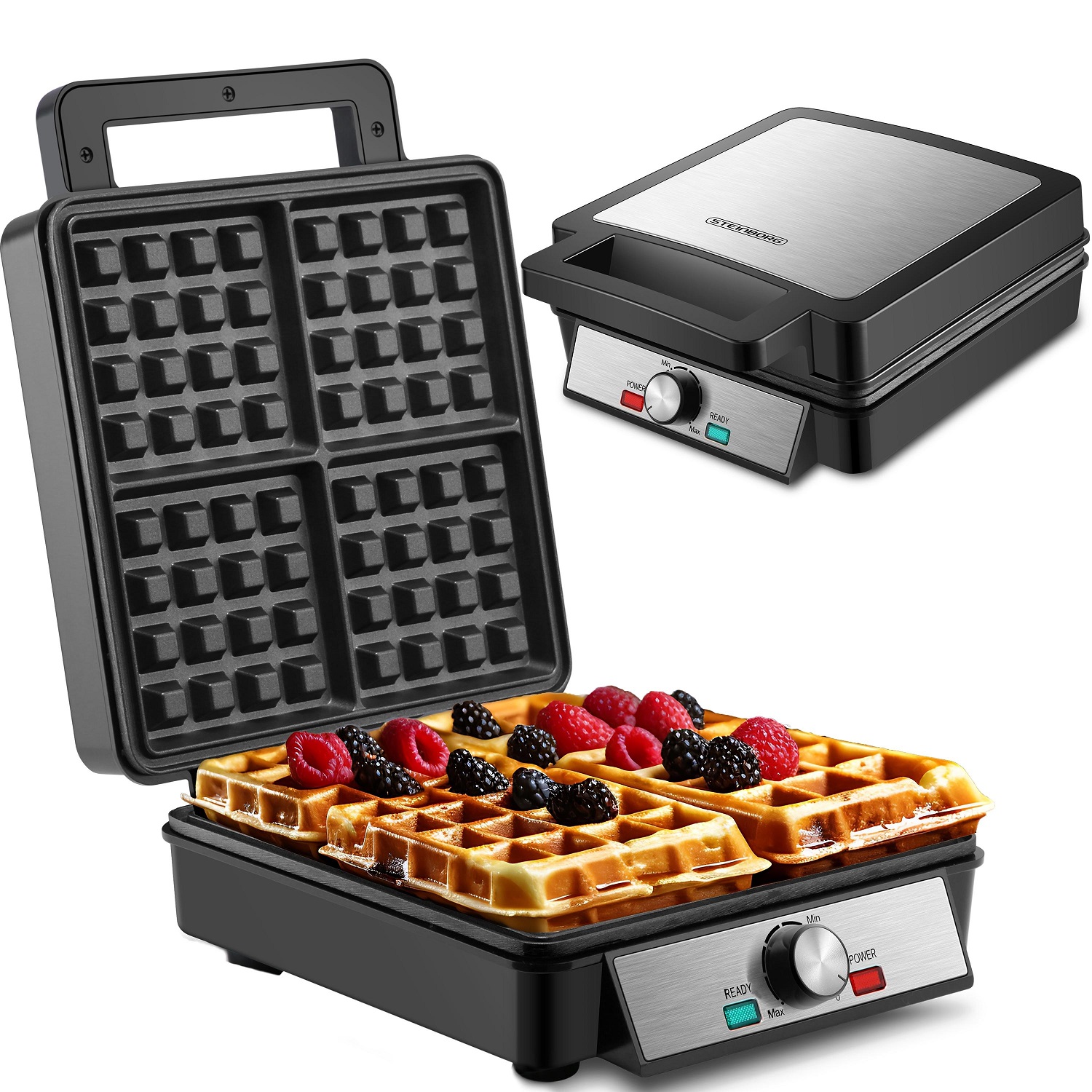 Steinborg SB-2060 Waffeleisen Quadratisch