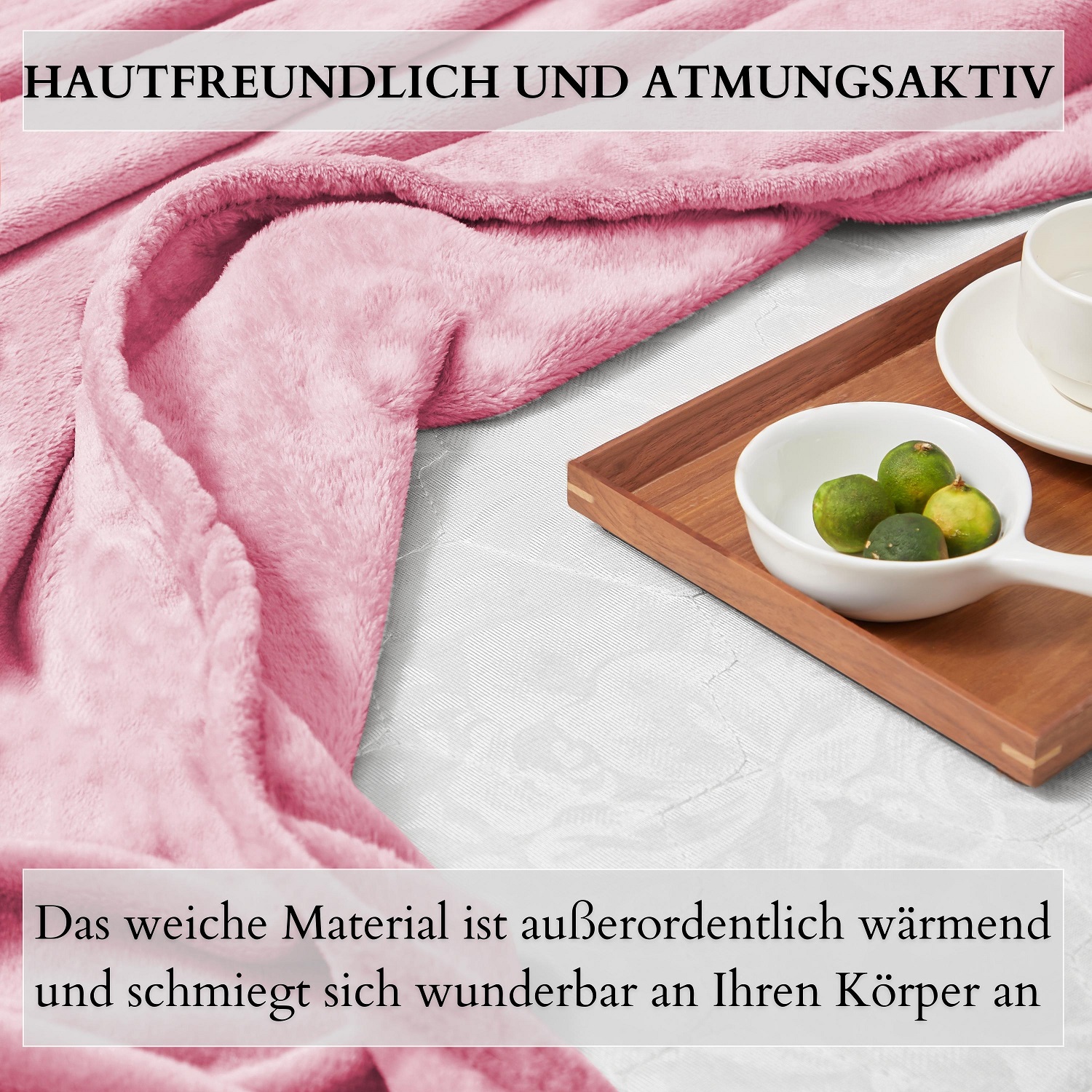 Ecosa EO-9513 Kuscheldecke 220*240cm Pink Ecosa EO-9513 Kuscheldecke 220*240cm Pink
