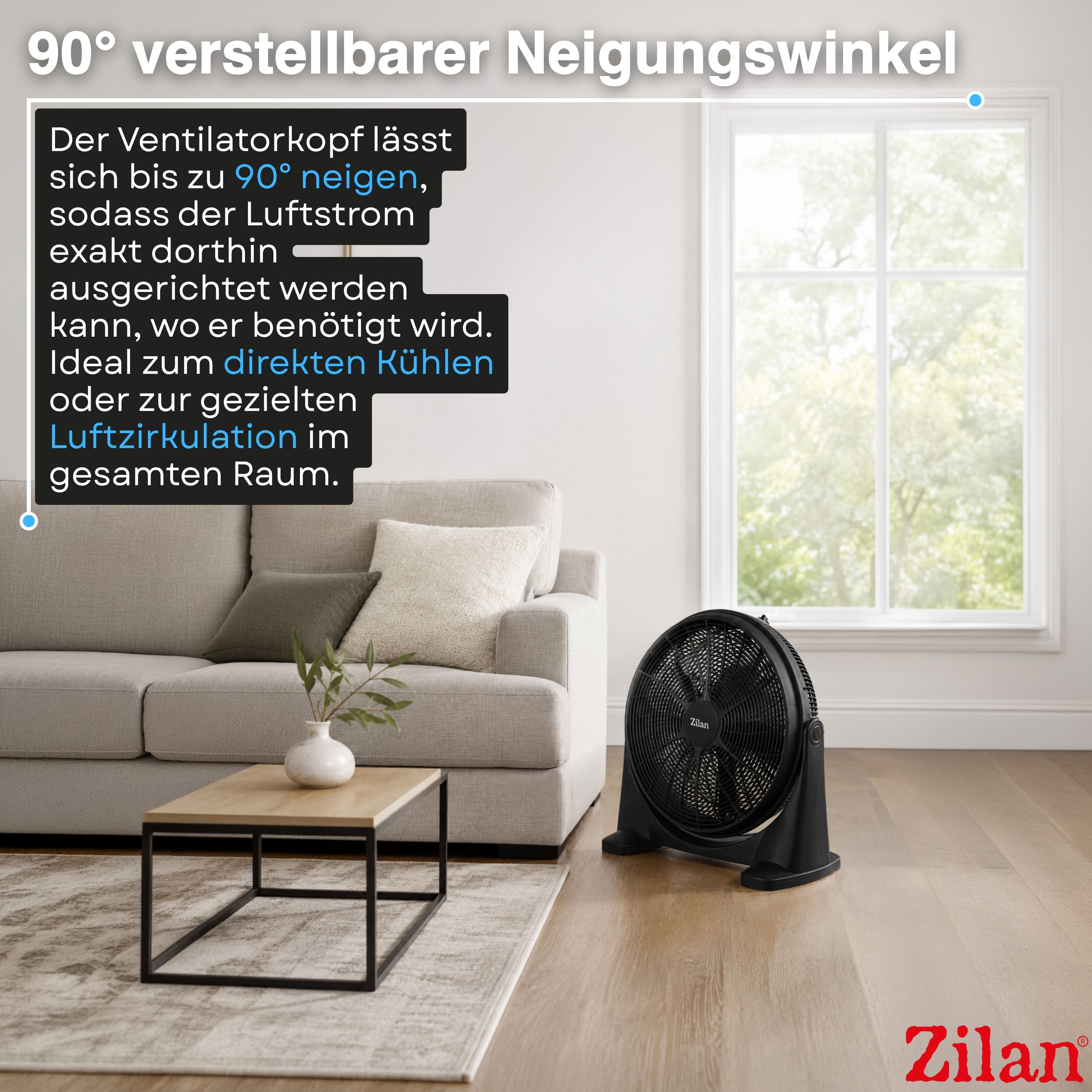 Zilan ZLN-2362 Bodenventilator