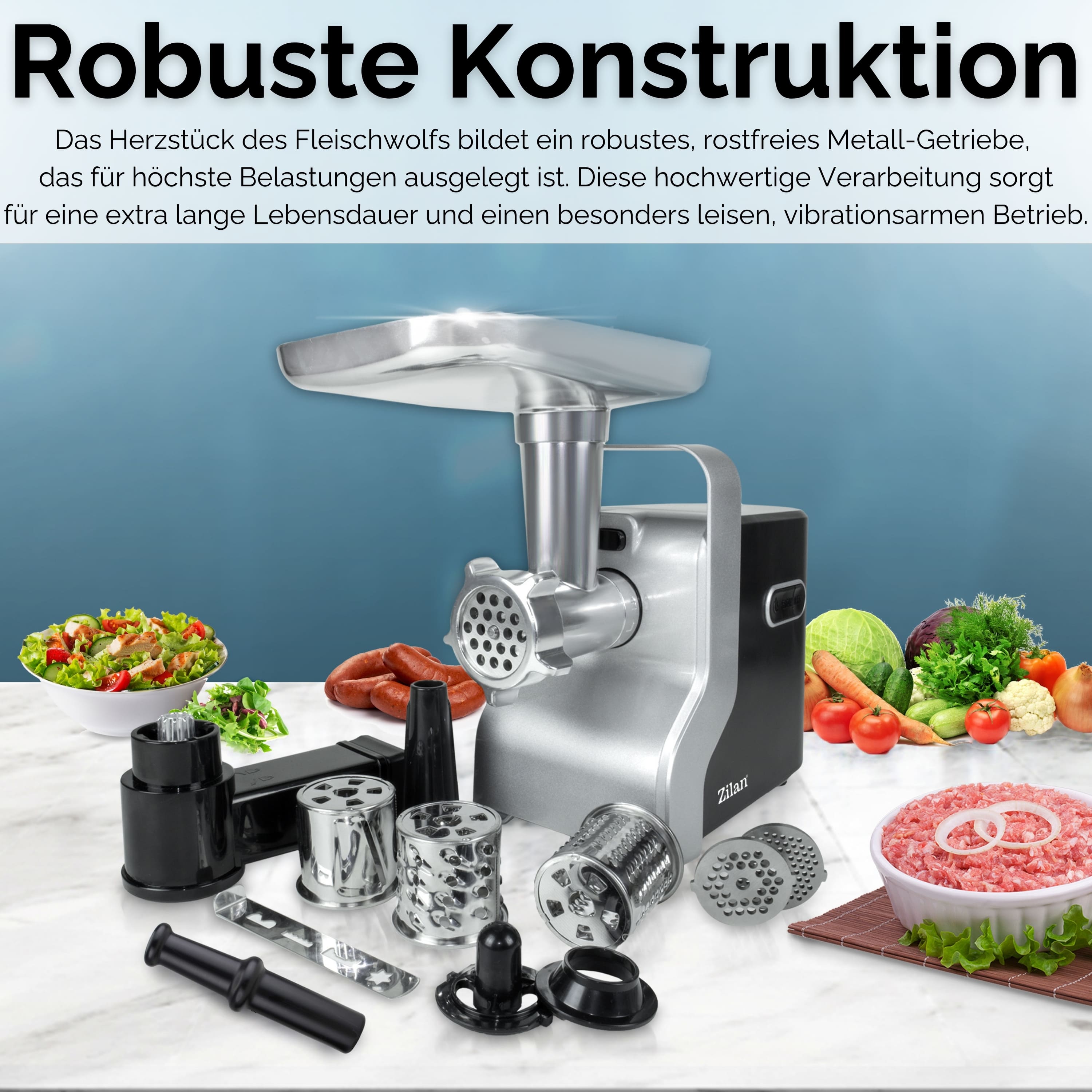 Zilan ZLN-0126 Fleischwolf 9in1