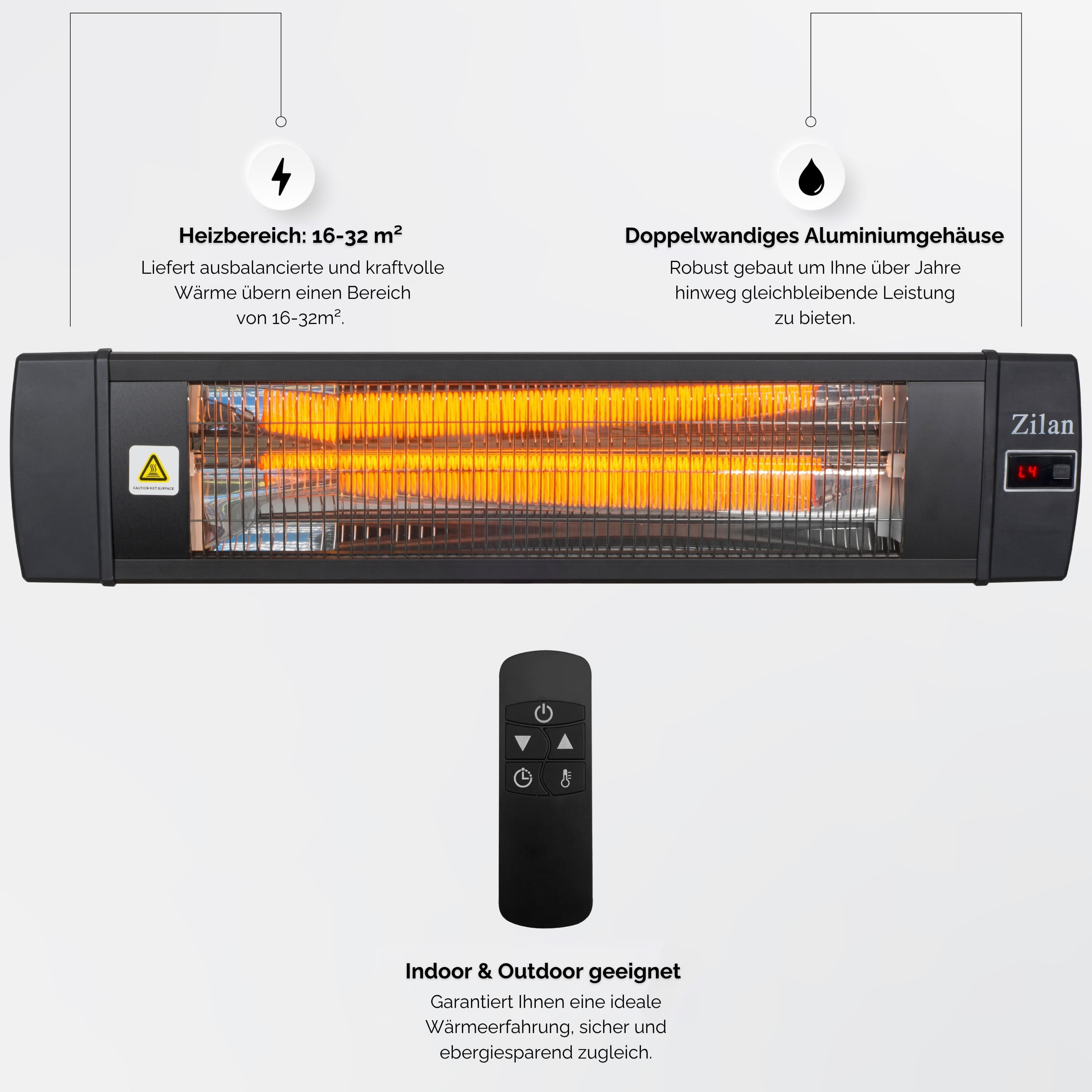 Zilan ZLN-1624 Karbon Heizstrahler