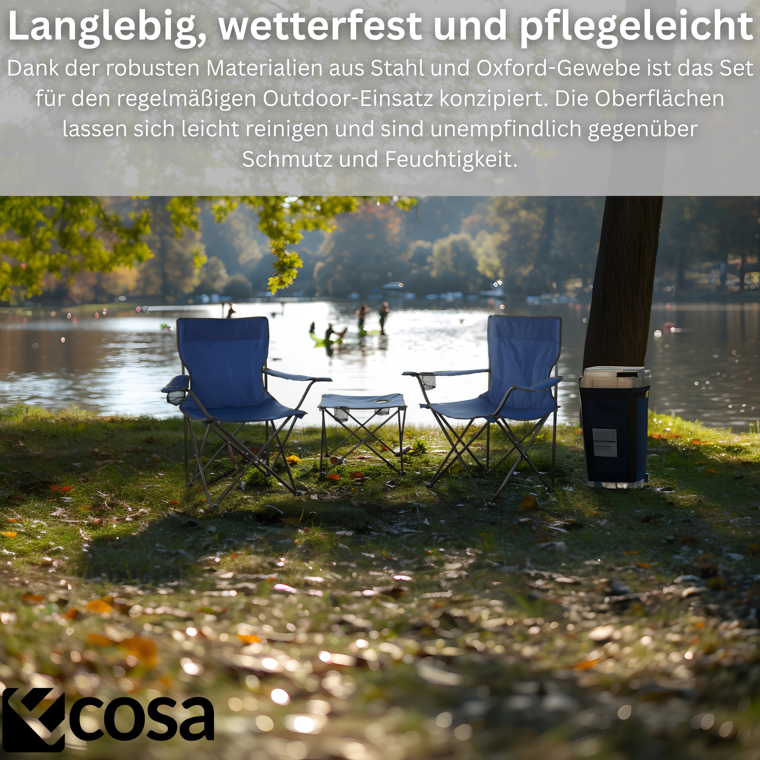 Ecosa EO-5093 Camping Set zwei Stühle und  ein Tisch