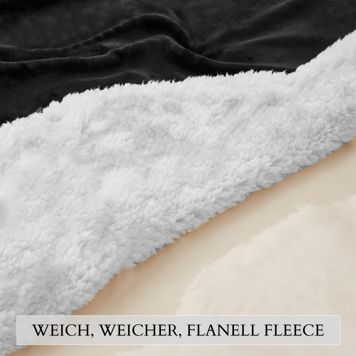 Ecosa EO-9503 Kuscheldecke 150*200cm Schwarz+Weiß Ecosa EO-9503 Kuscheldecke 150*200cm Schwarz+Weiß