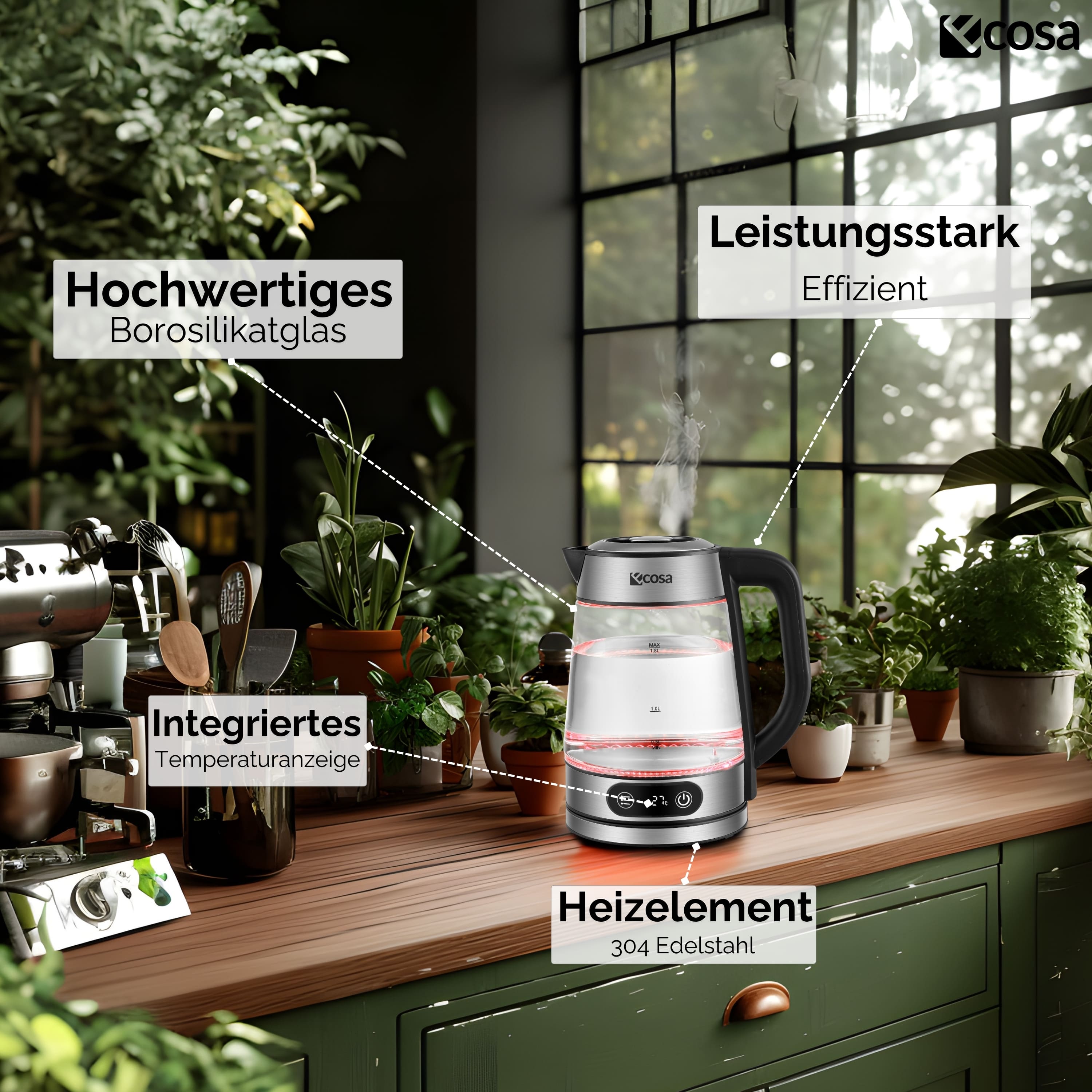 Ecosa EO-696 Wasserkocher