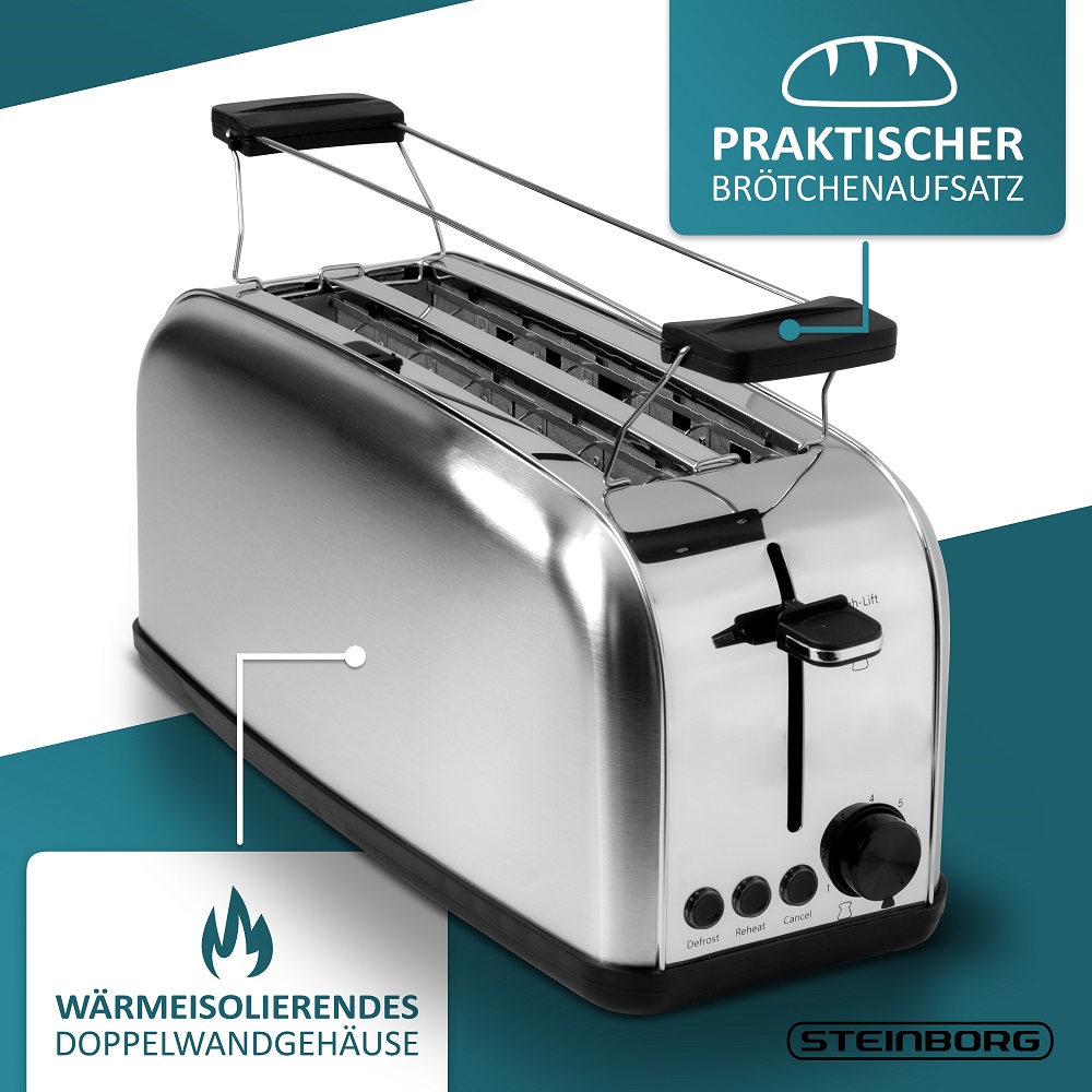 Steinborg SB-2070 Toaster 4 Silce