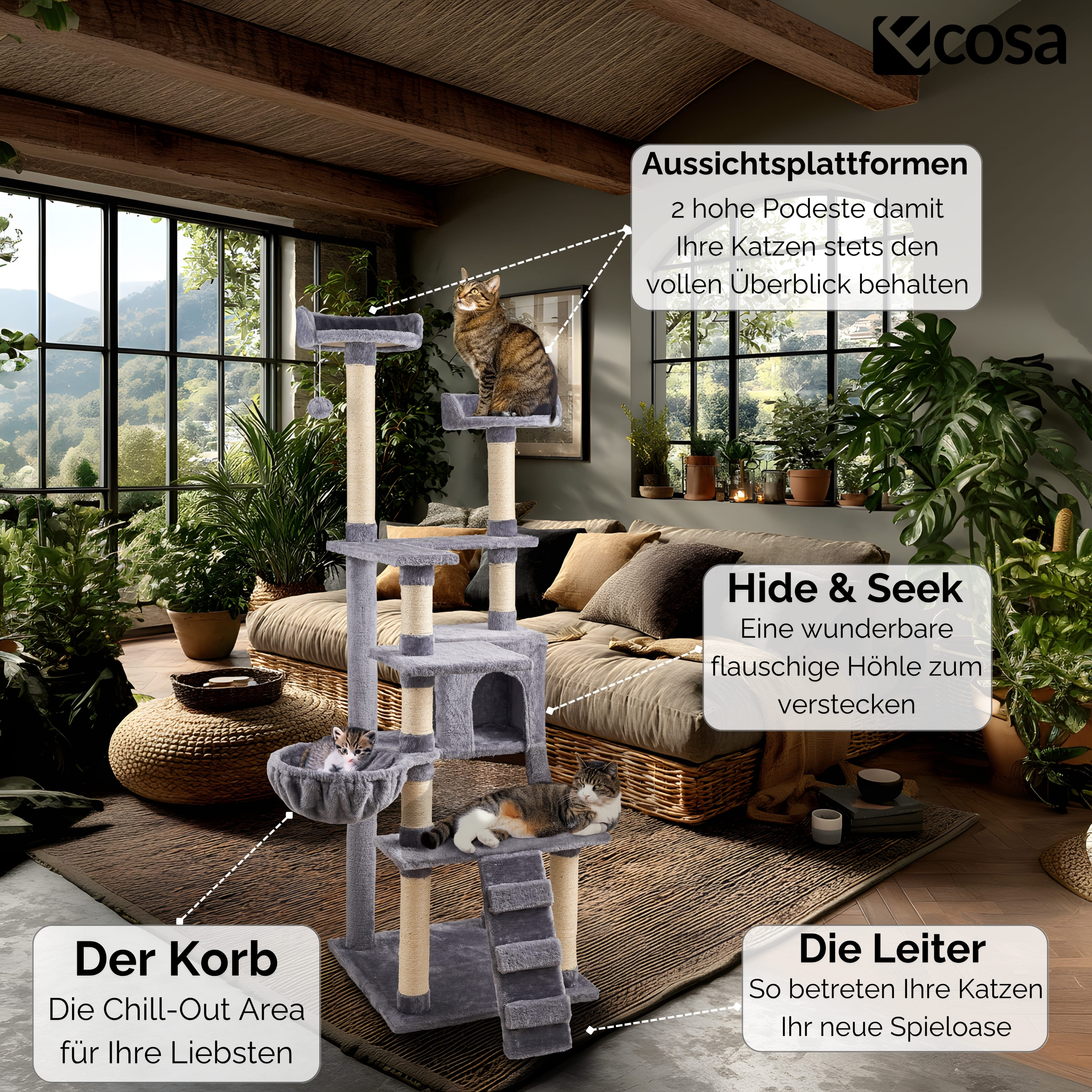 Ecosa EO-6070 Katzenbaum