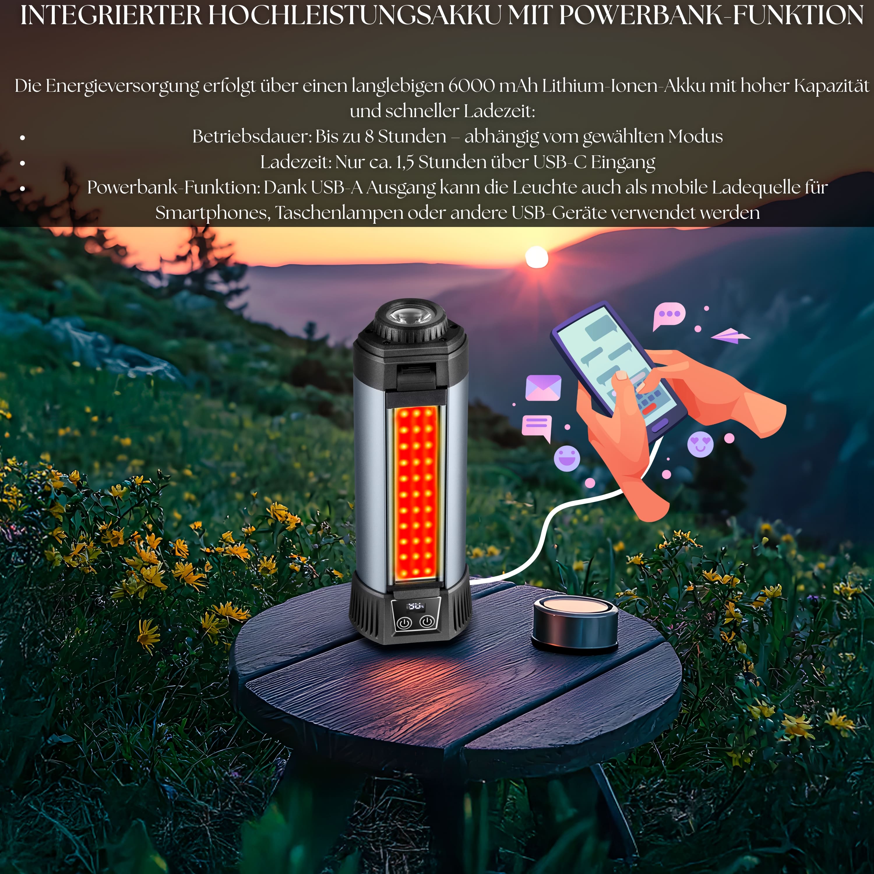 Steinborg SB-8200 12in1 Multfunktionsleuchte