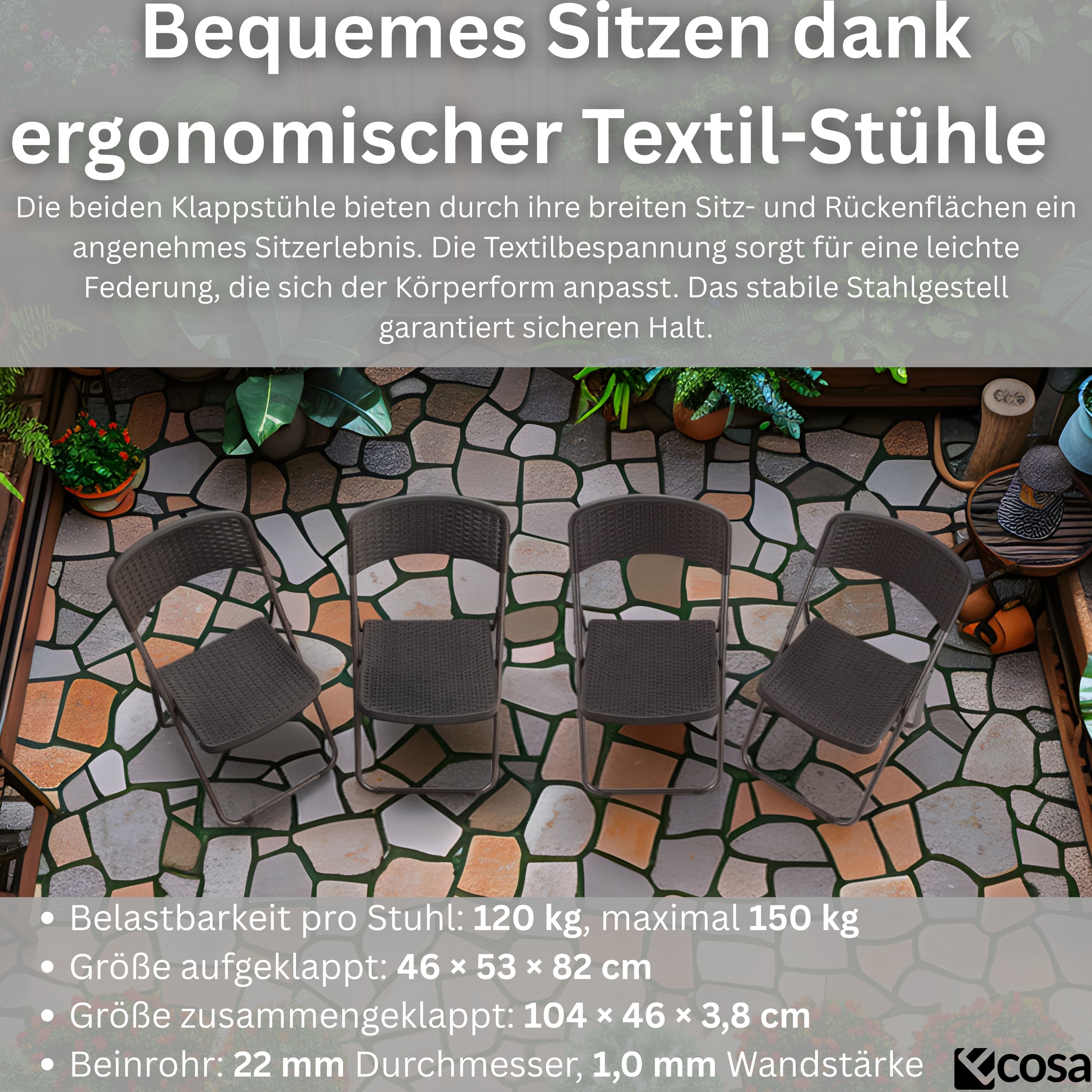 Ecosa EO-5081 Gartenstühle