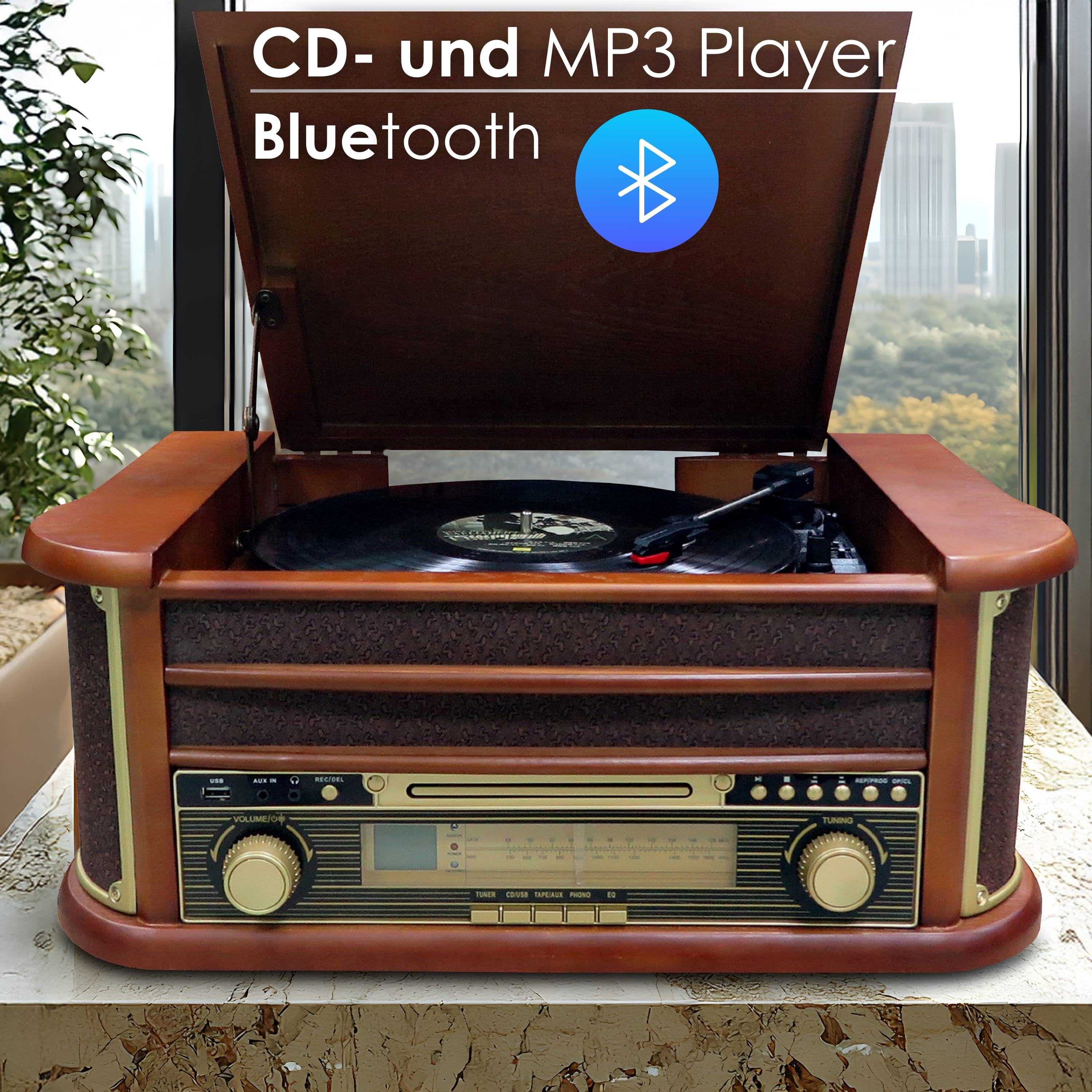 Cyberlux CL-3010 Nostalgie Plattenspieler