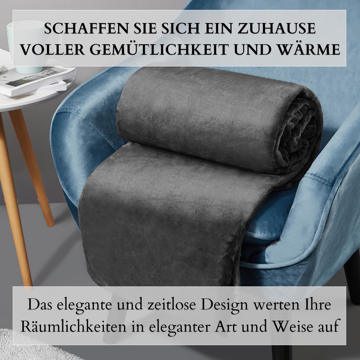 Ecosa EO-9514 Kuscheldecke 150*200cm Schwarz Ecosa EO-9514 Kuscheldecke 150*200cm Schwarz