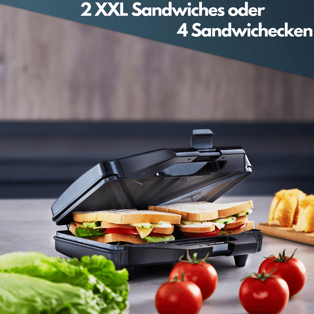 Steinborg XXL Sandwichmaker Anti-Haftbeschichtung 1200 W Steinborg XXL Sandwichmaker Anti-Haftbeschichtung 1200 W