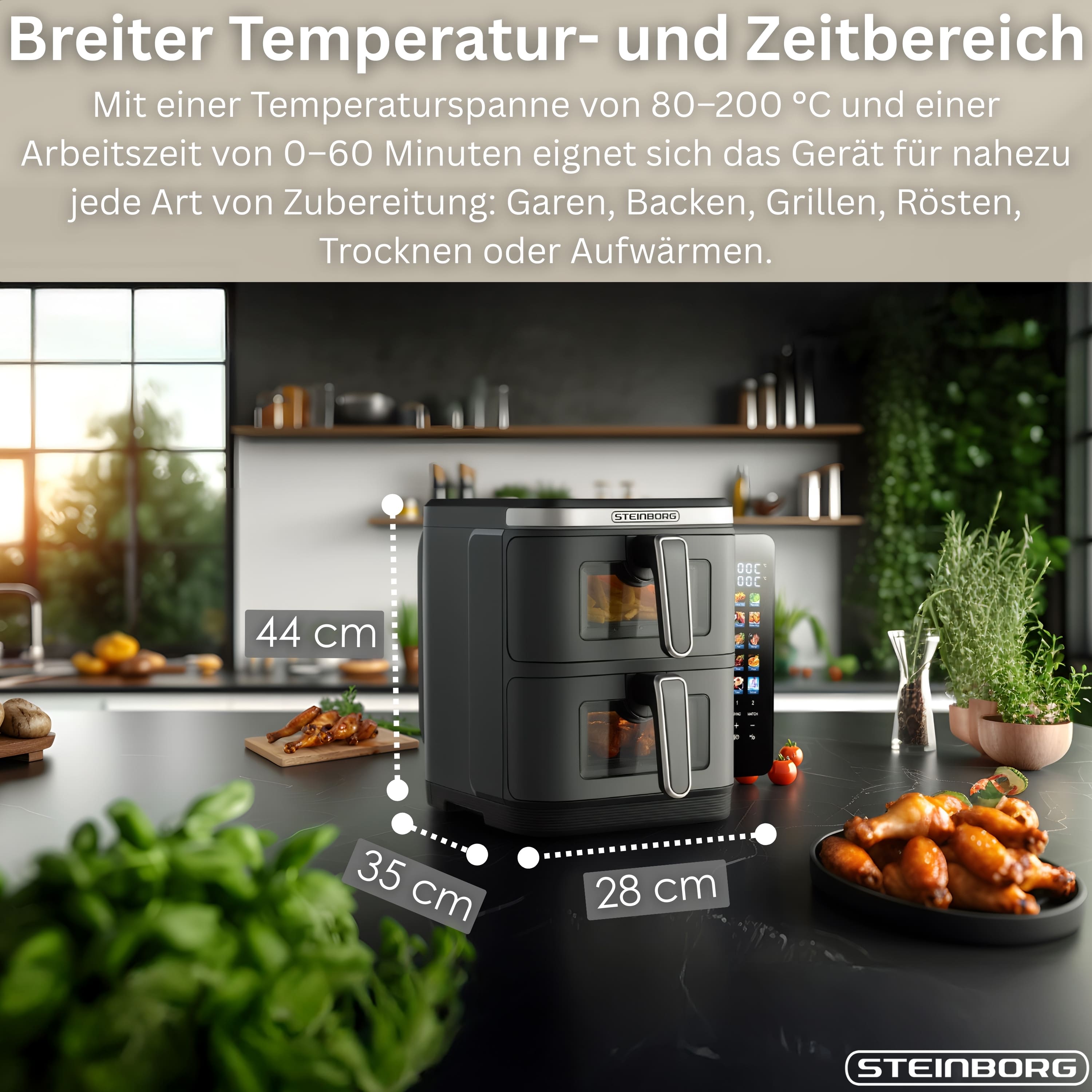 Steinborg SB-3162 Heißluftfritteuse