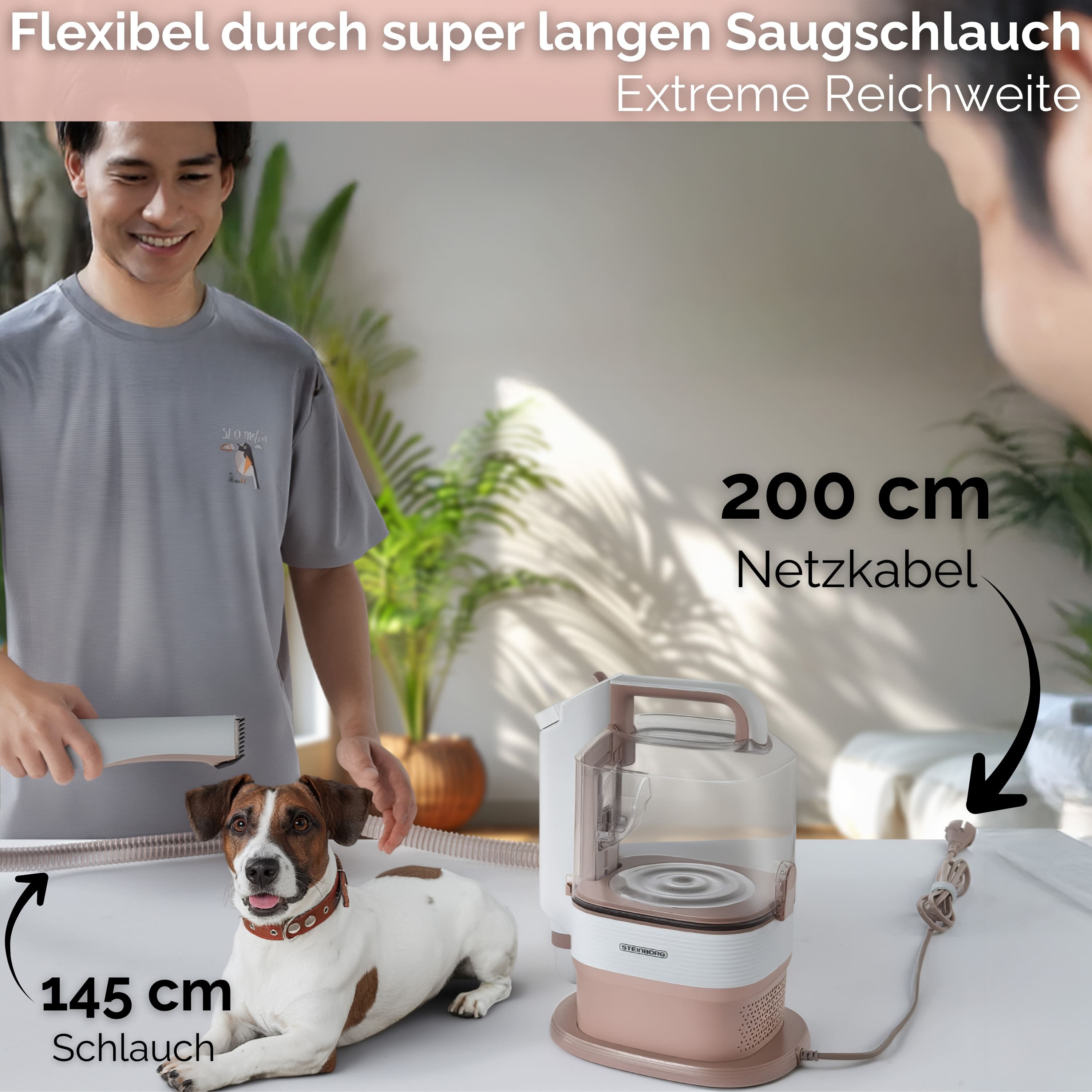 Steinborg SB-1070 Staubsauger für Haar von Haustier