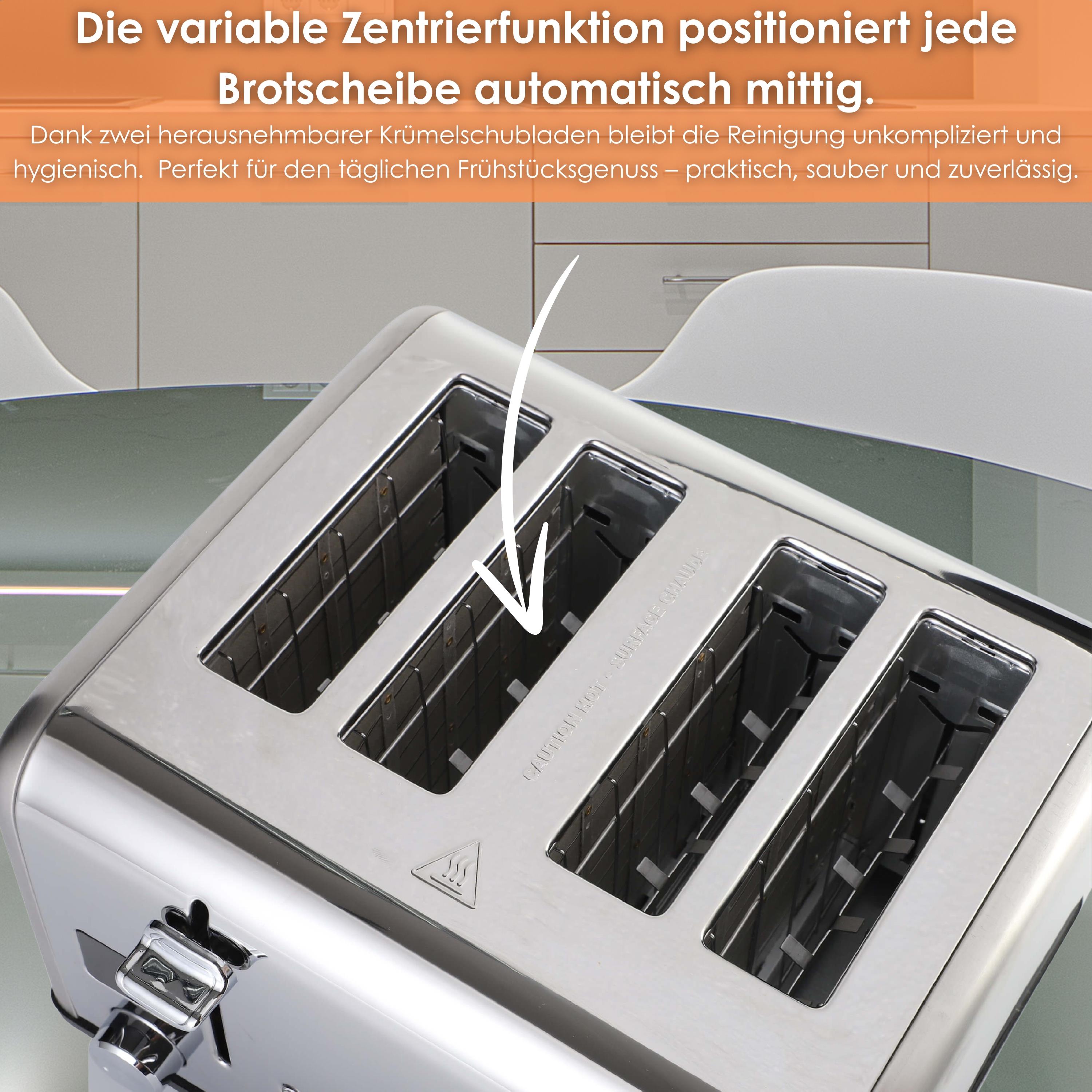 Steinborg SB-2080 Toaster 4 Scheiben