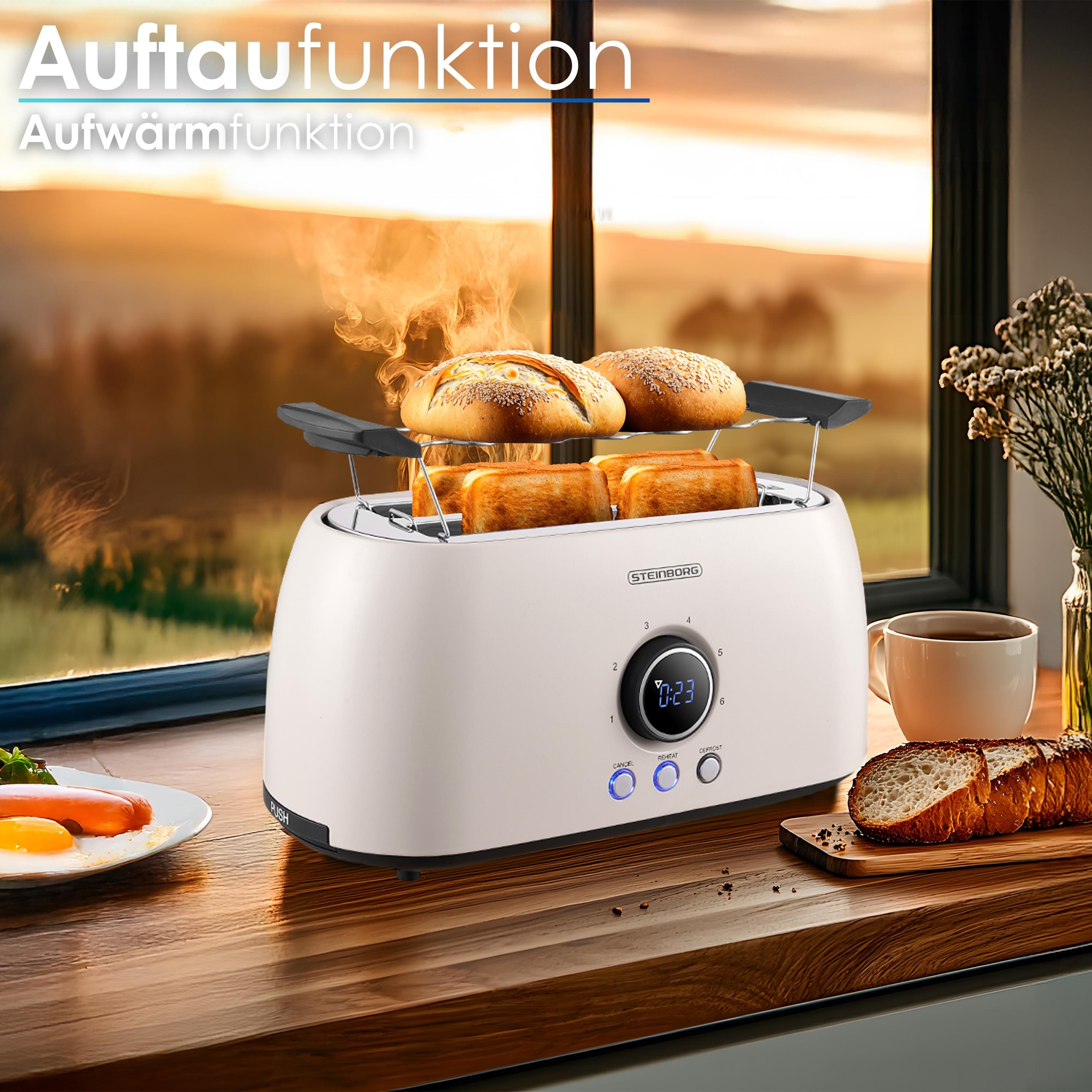 Steinborg SB-2214 Toaster 2 lang Silce Beige Steinborg SB-2214 Toaster 2 lang Silce Beige