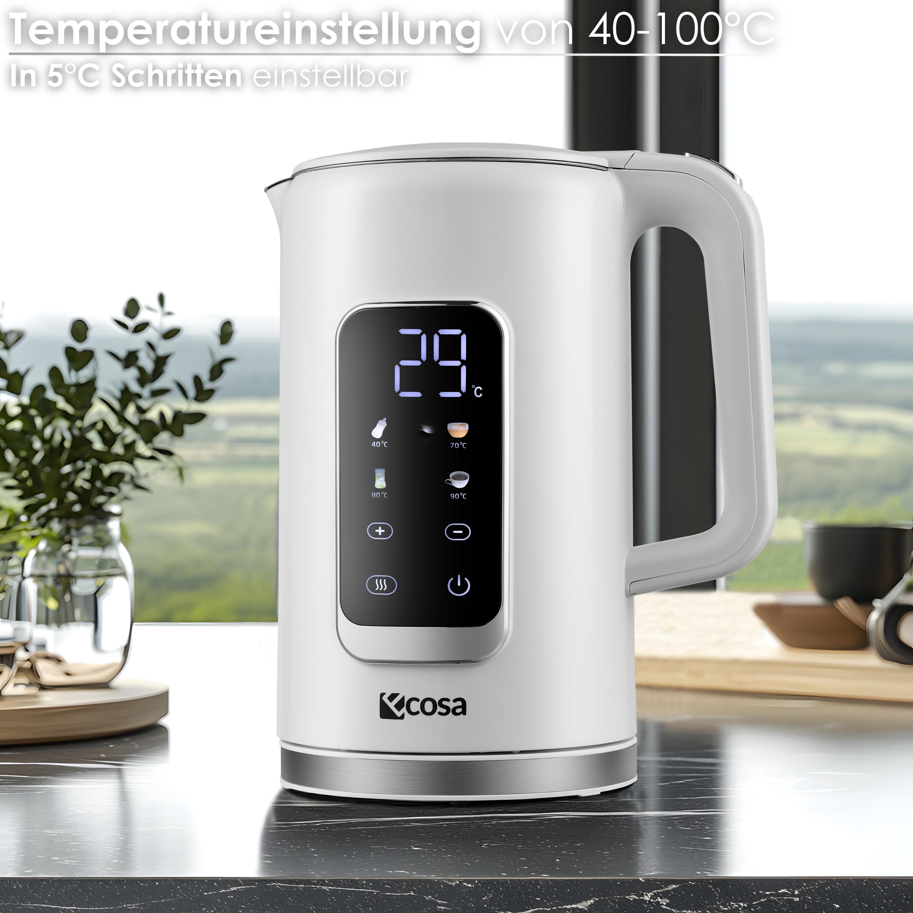Ecosa EO-691 Wasserkocher Weiß Ecosa EO-691 Wasserkocher Weiß