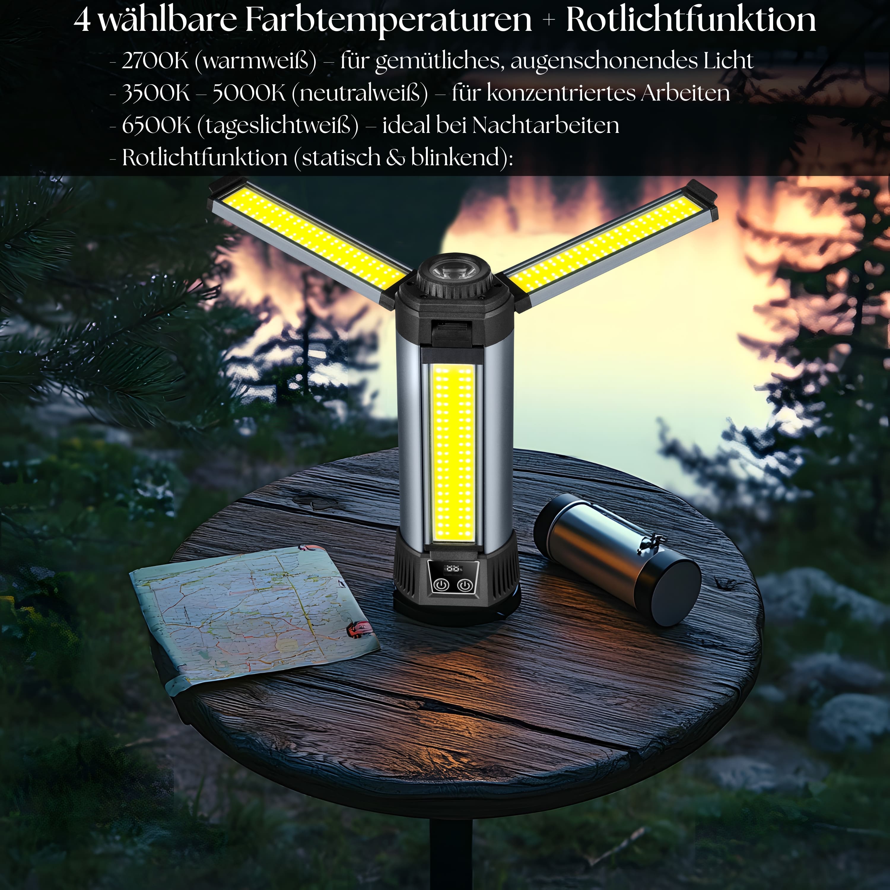 Steinborg SB-8200 12in1 Multfunktionsleuchte