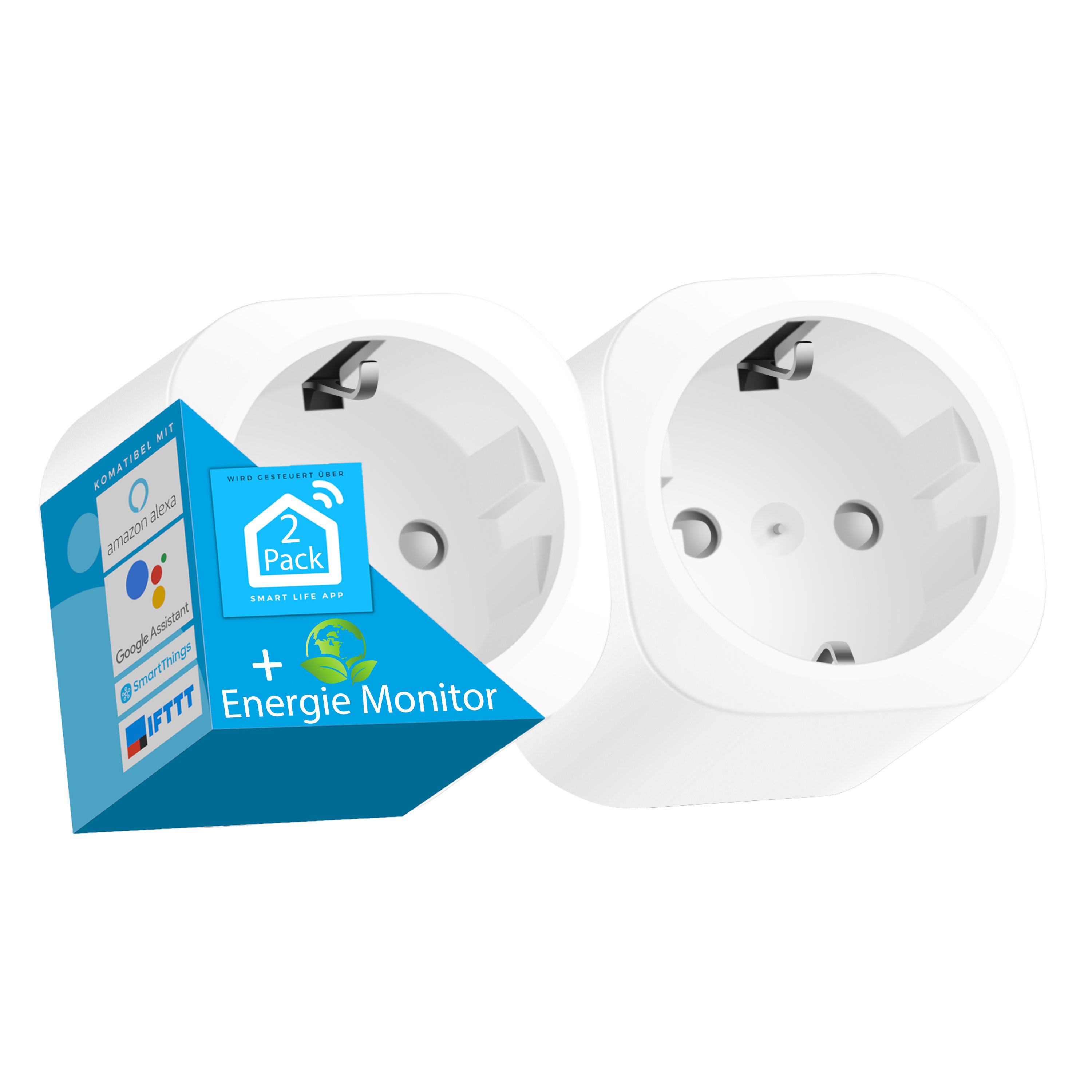 Echos Eco-4072 Wifi Steckdose 2er Echos Eco-4072 Wifi Steckdose 2er