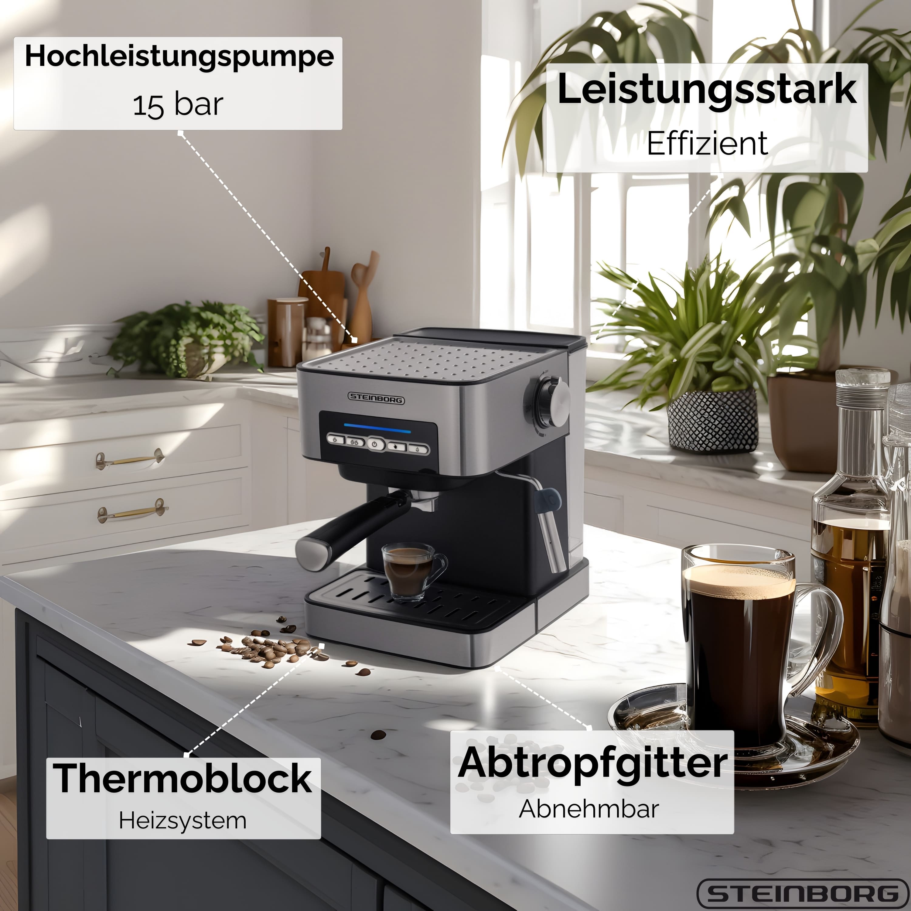 Steinborg SB-6040 Espressomaschine Steinborg SB-6040 Espressomaschine