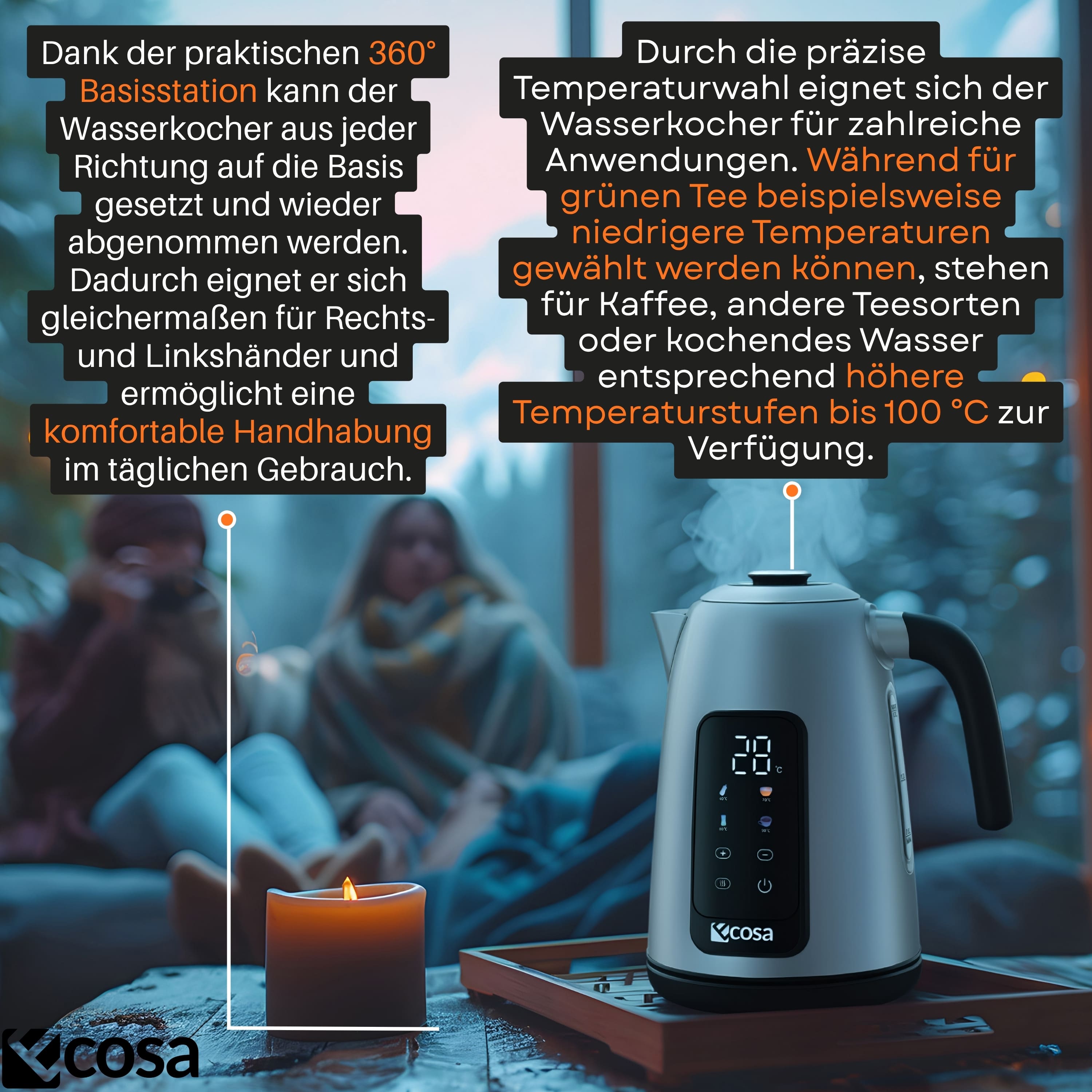 Ecosa EO-630 Wasserkocher