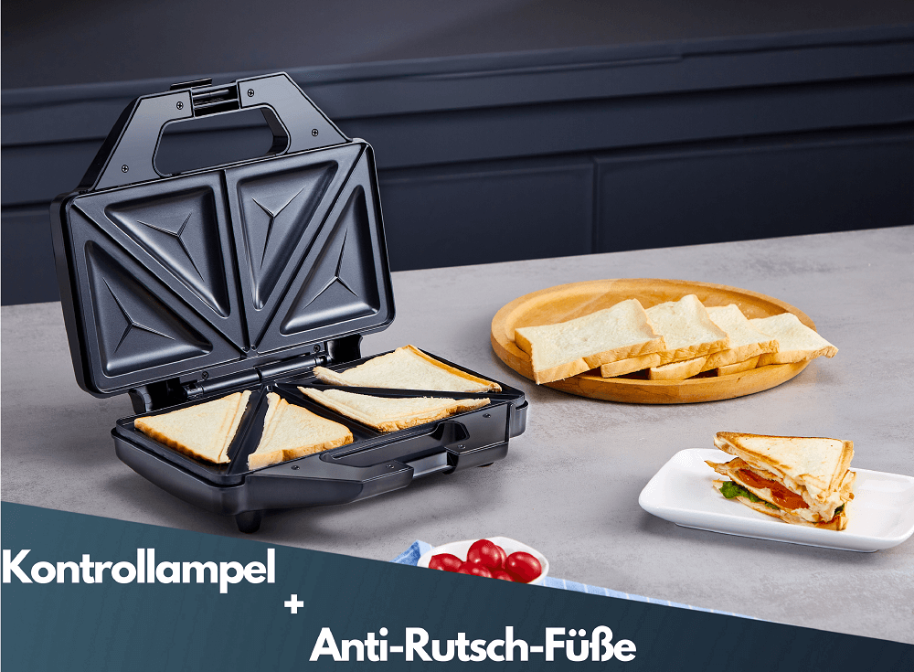 Steinborg XXL Sandwichmaker Anti-Haftbeschichtung 1200 W Steinborg XXL Sandwichmaker Anti-Haftbeschichtung 1200 W