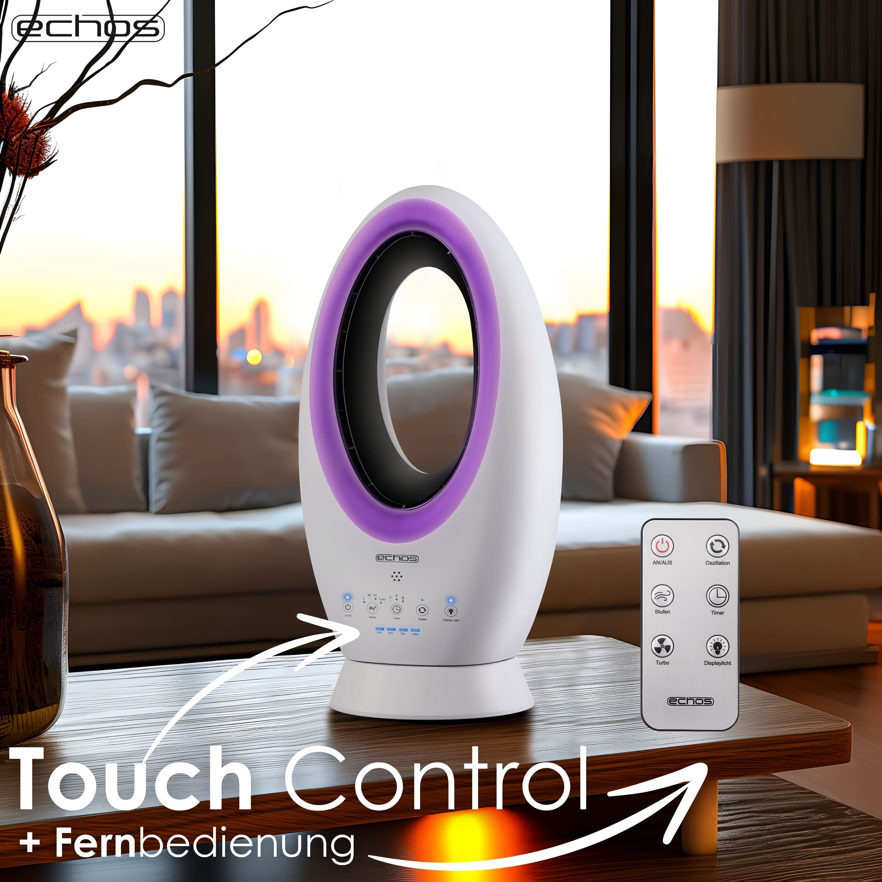 Echos Eco-1212 Echos Turmventilator