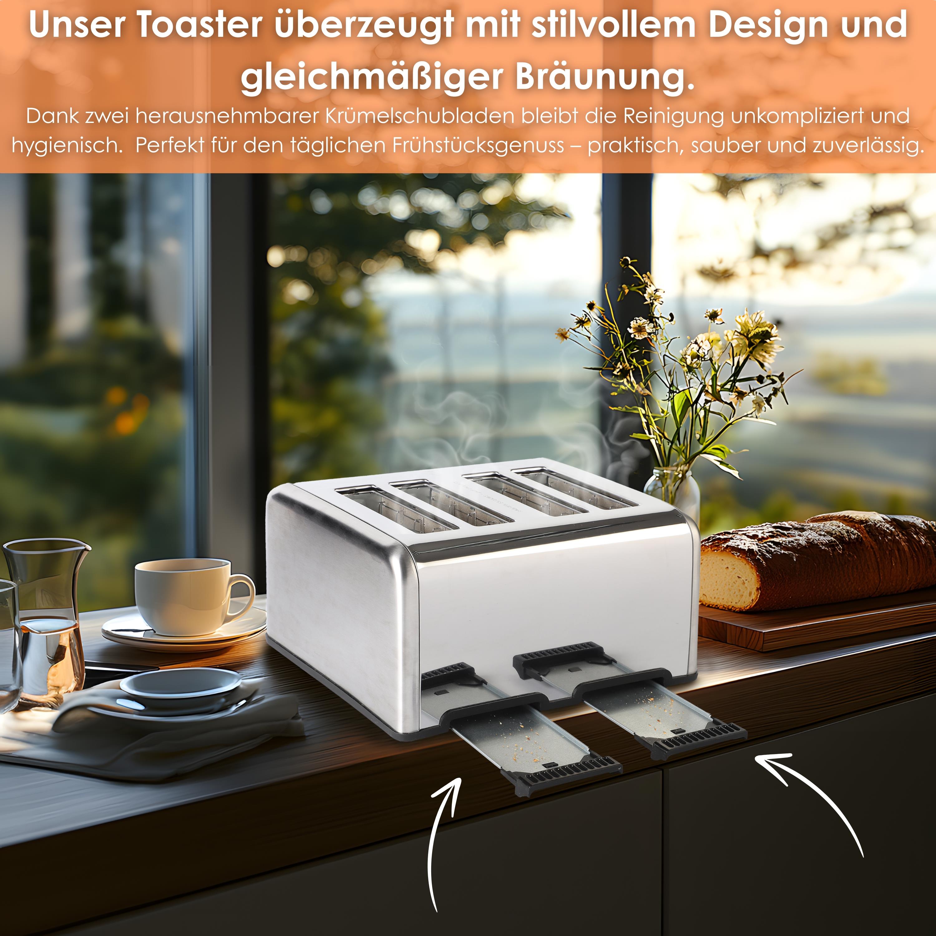 Steinborg SB-2080 Toaster 4 Scheiben