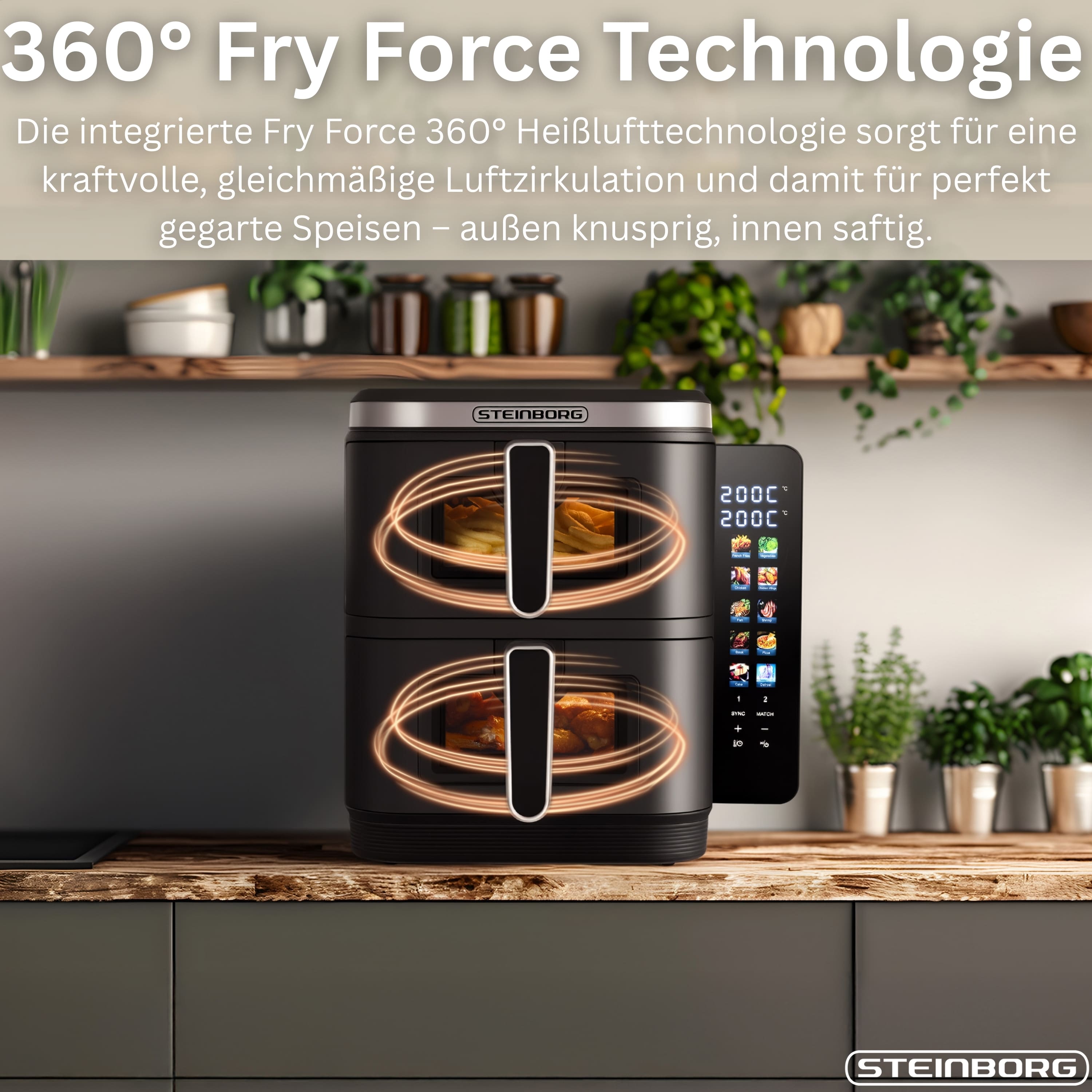 Steinborg SB-3162 Heißluftfritteuse