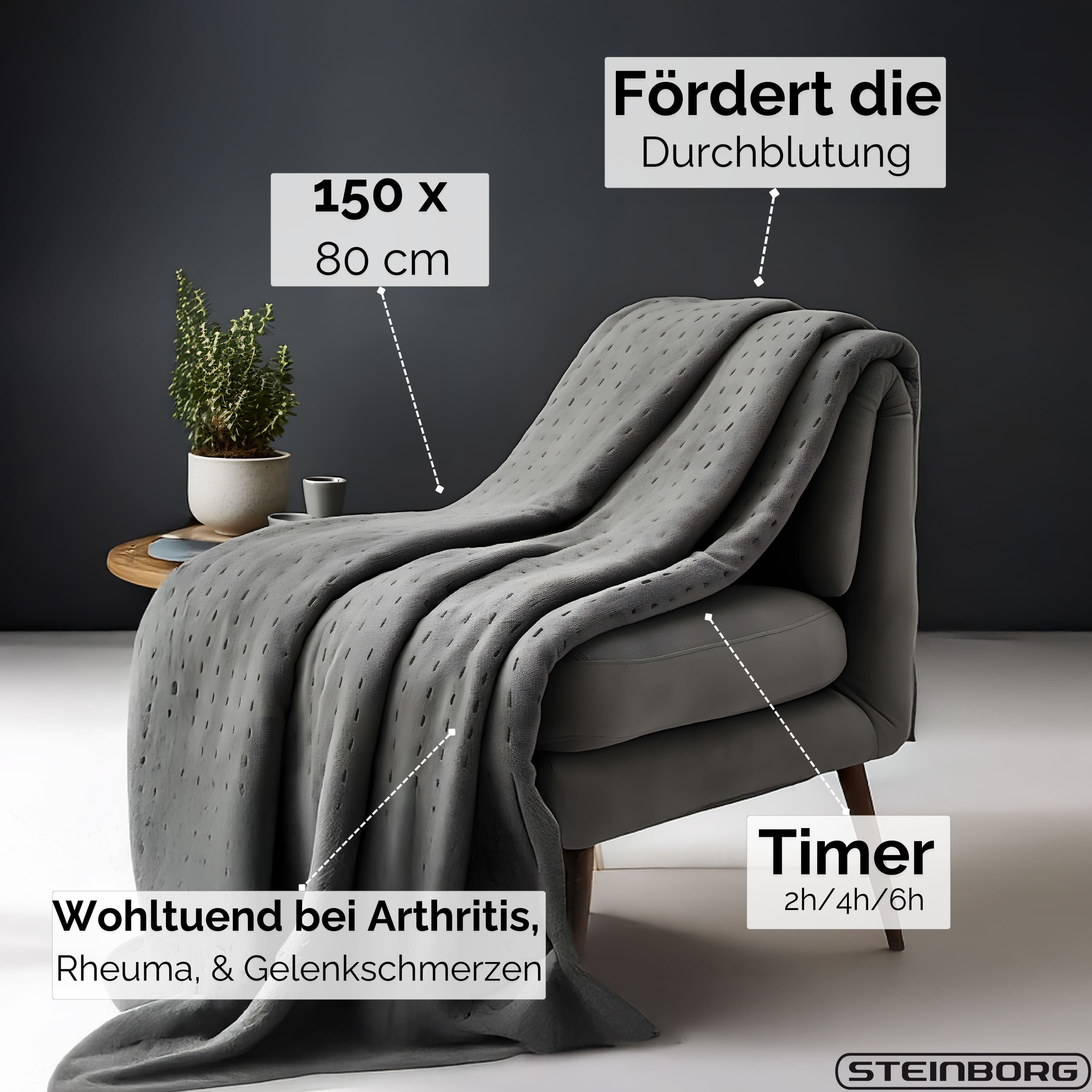 Steinborg SB-9521 Heizdecke 150*80 cm Steinborg SB-9521 Heizdecke 150*80 cm