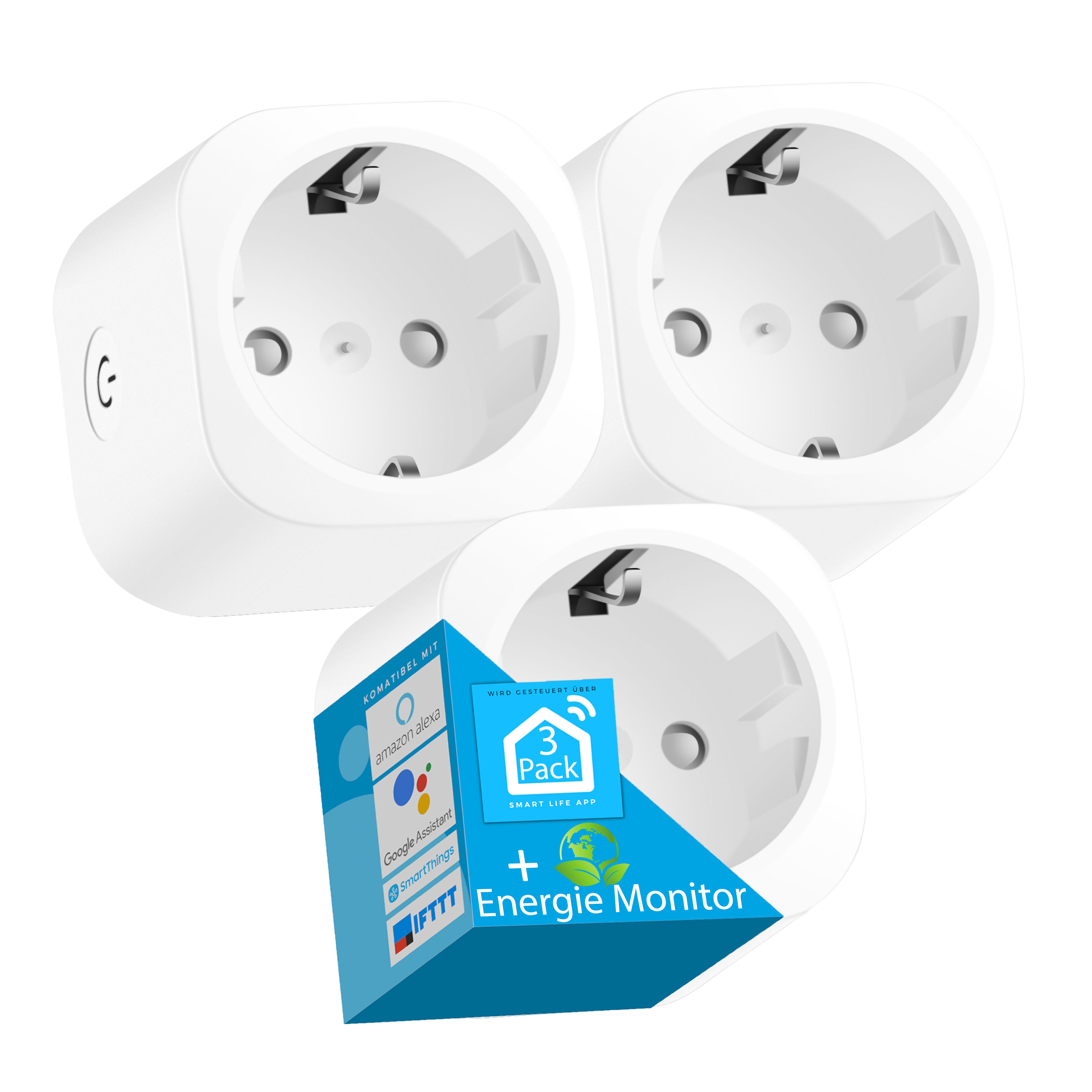 Echos Eco-4073 Wifi Steckdose 3er Echos Eco-4073 Wifi Steckdose 3er