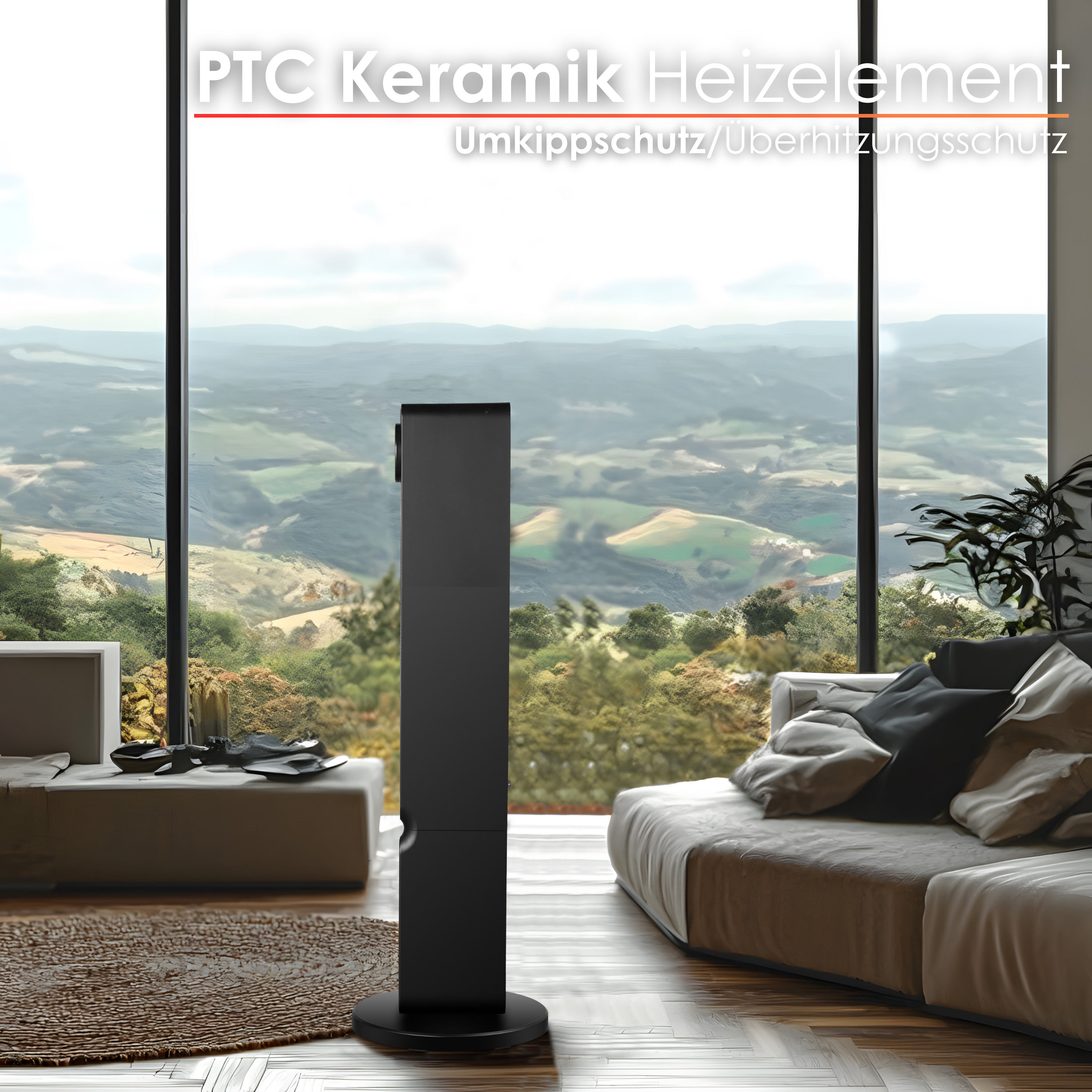 Echos Eco-1202 Heizlüfter mit Kamin und Wifi Echos Eco-1202 Heizlüfter mit Kamin und Wifi