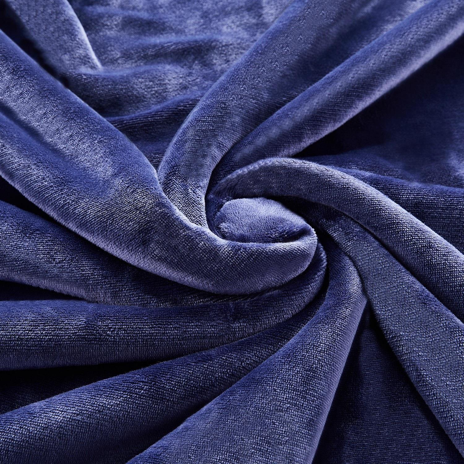 Ecosa EO-9505 Kuscheldecke 150*200cm Marine Blau+Weiß Ecosa EO-9505 Kuscheldecke 150*200cm Marine Blau+Weiß