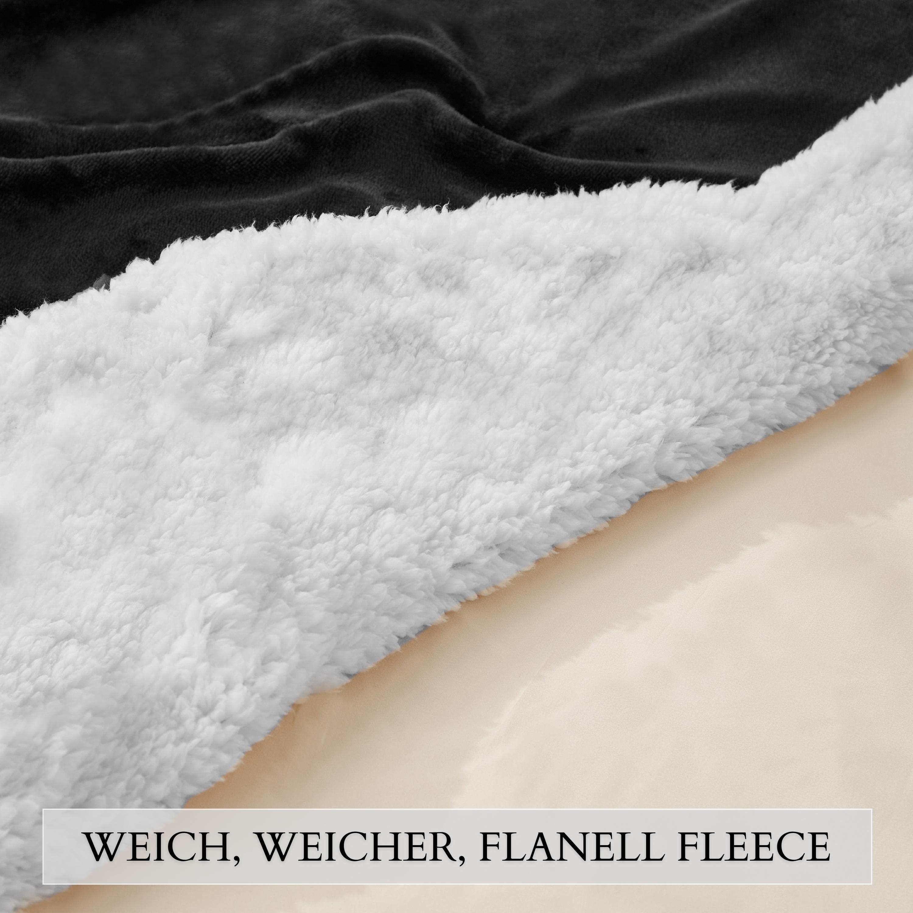 Ecosa EO-9503 Kuscheldecke 150*200cm Schwarz+Weiß Ecosa EO-9503 Kuscheldecke 150*200cm Schwarz+Weiß