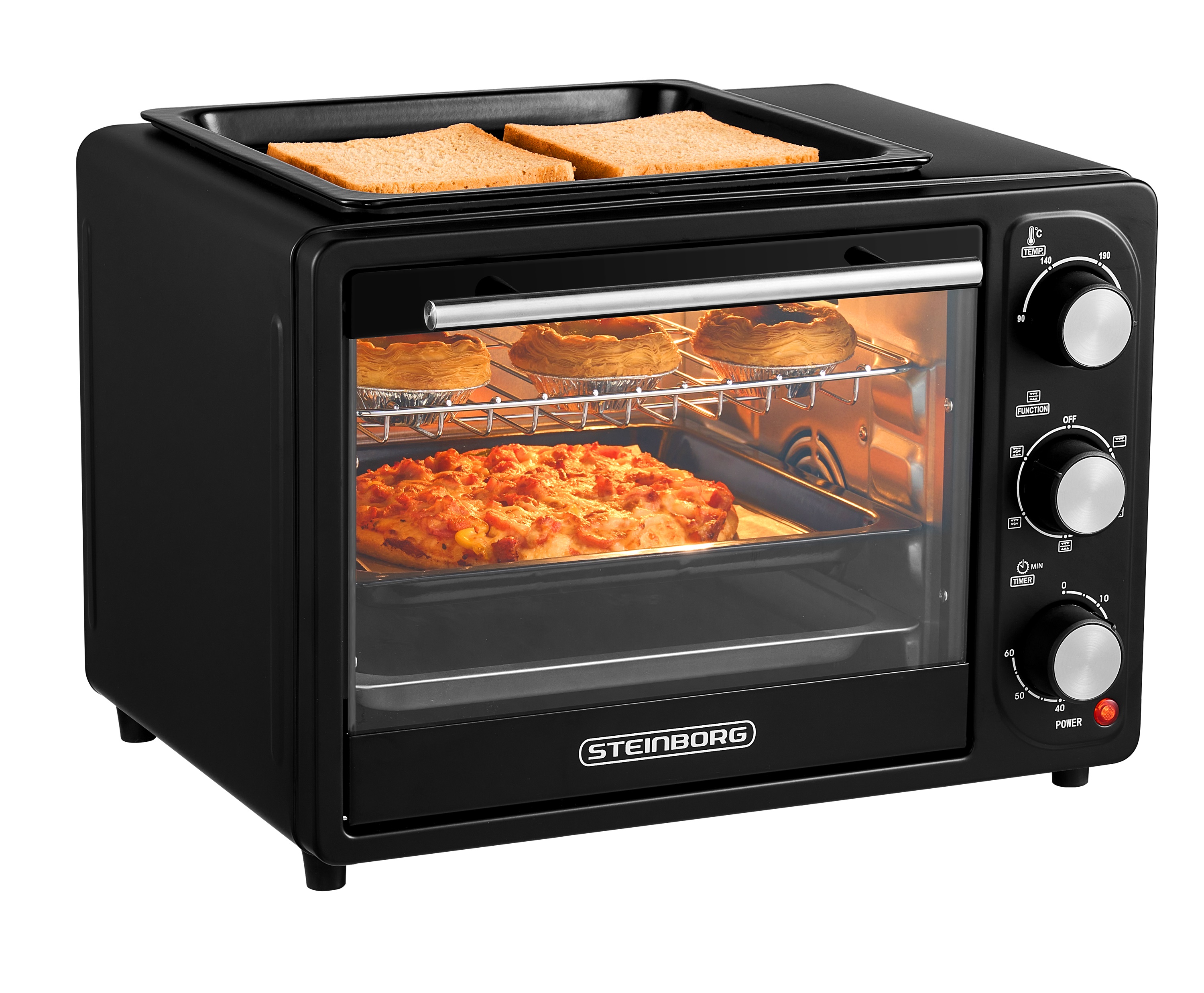 Steinborg SB-3001 Backofen 20 Liter schwarz Steinborg SB-3001 Backofen 20 Liter schwarz