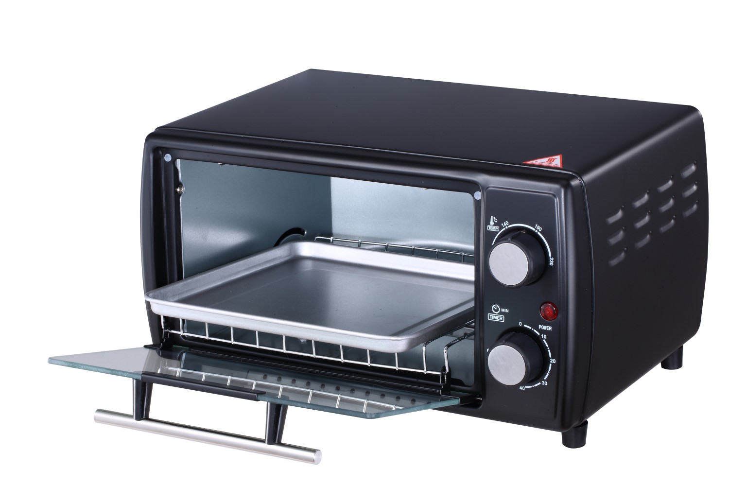 Backblech für Steinborg SB-500 Backofen 10 Liter schwarz