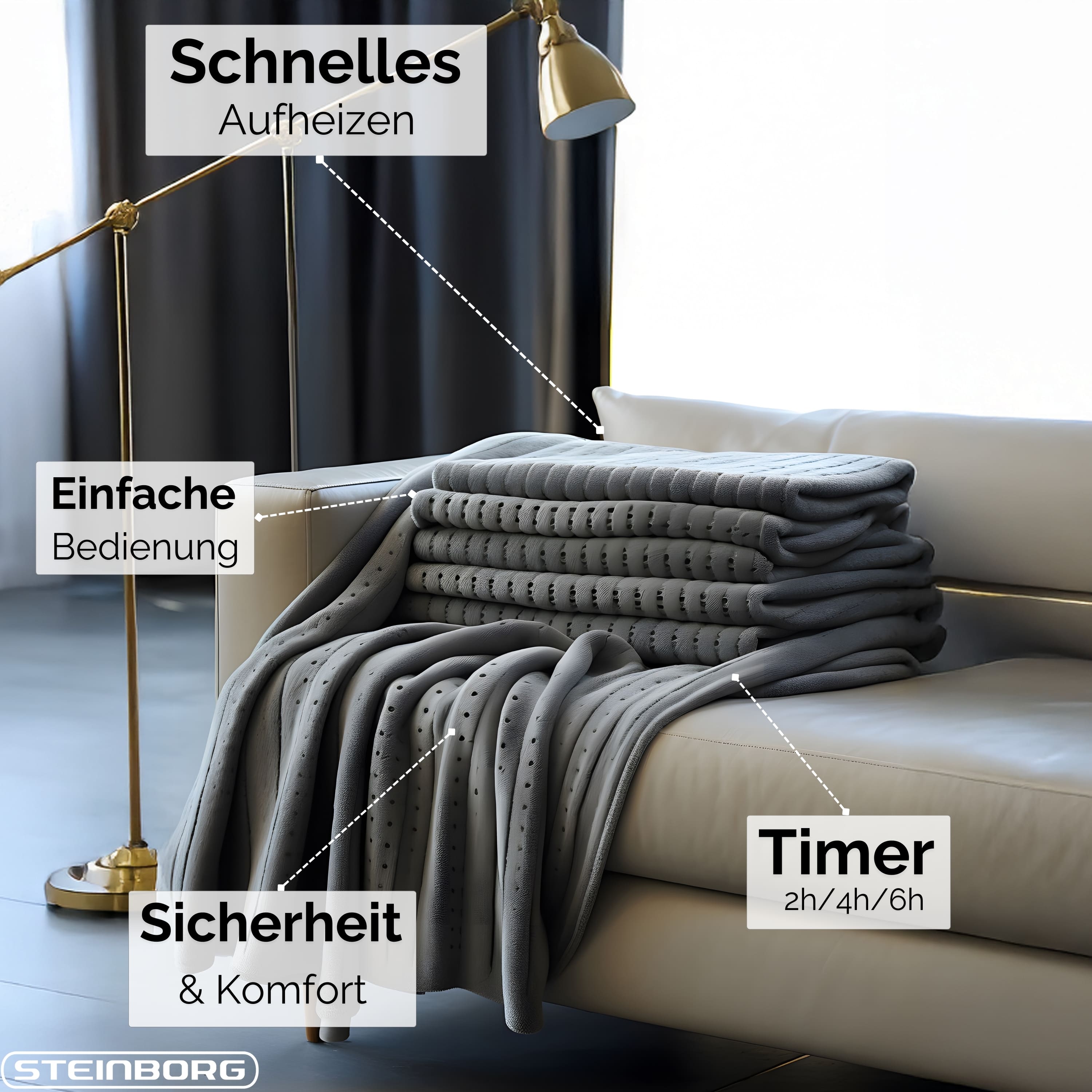 Steinborg SB-9521 Heizdecke 150*80 cm Steinborg SB-9521 Heizdecke 150*80 cm